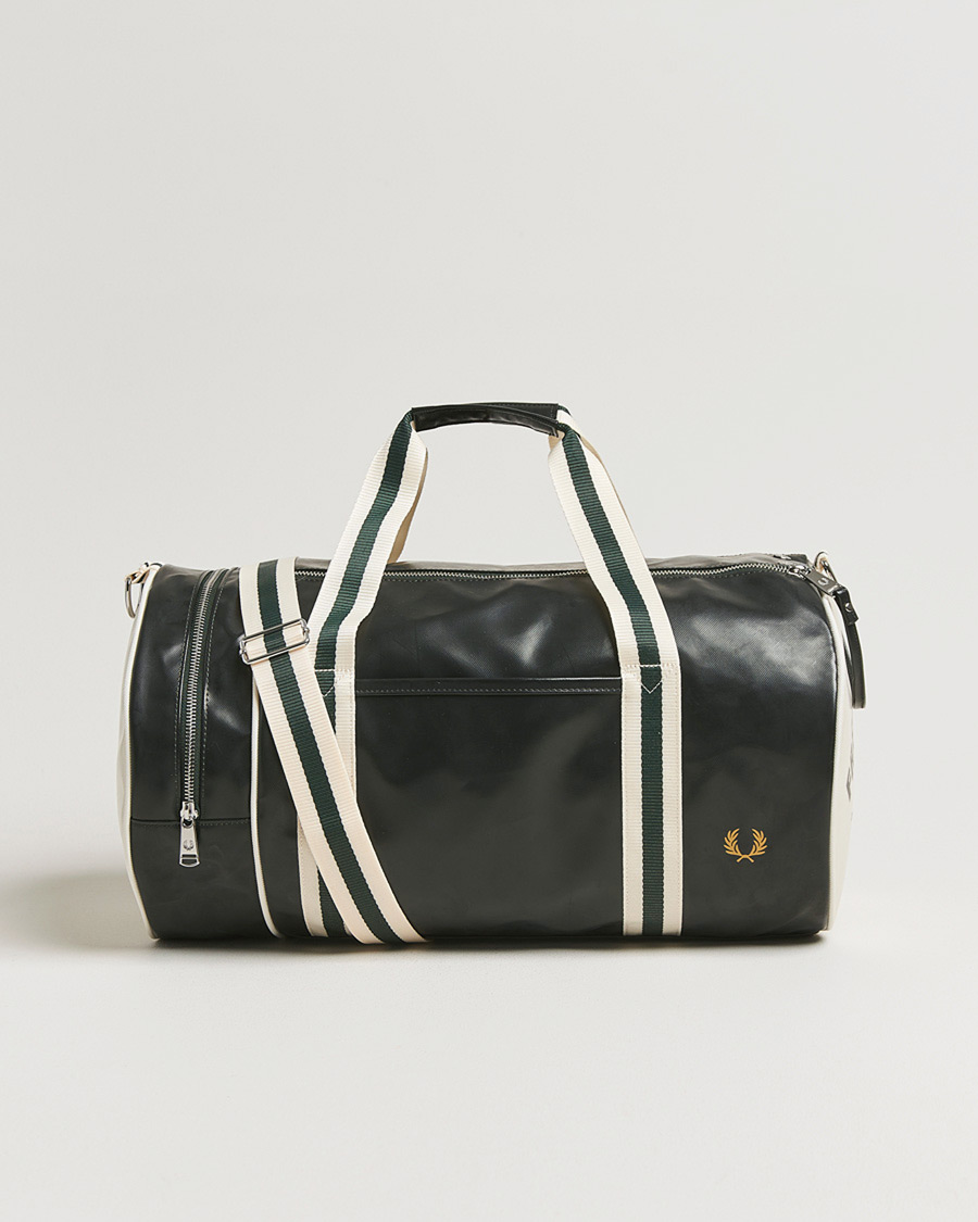 Uomini | Borse | Fred Perry | Classic Barrel Bag Grassroots Green/Ecru