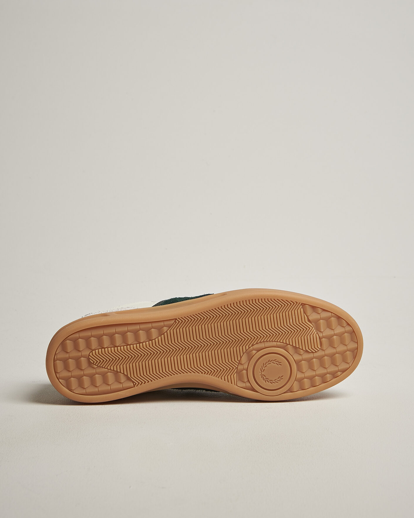 Uomini | Sneakers | Fred Perry | B4 Leather/Suede Sneaker Light Ecru/Green