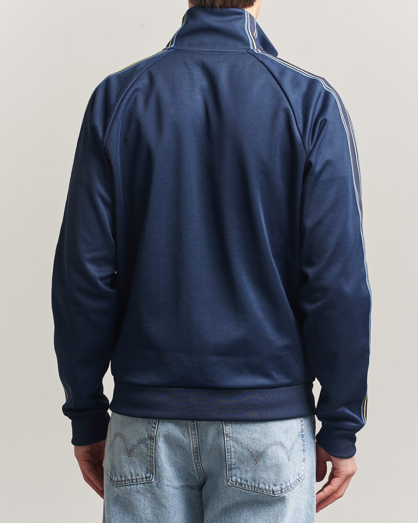 Uomini | Maglieria | Fred Perry | Tramline Taped Track Jacket Tennis Blue