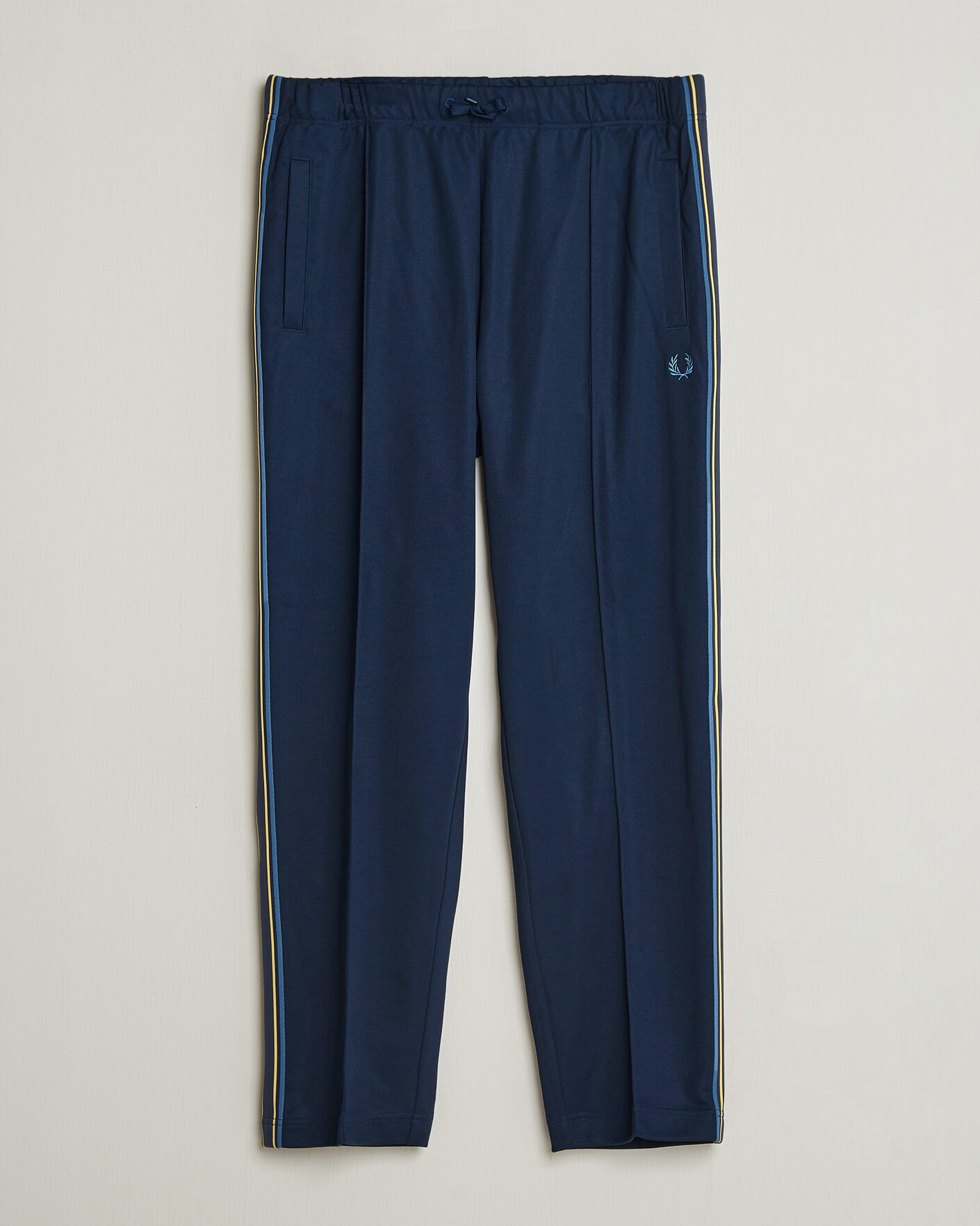 Uomini | Pantaloni | Fred Perry | Tramline Taped Track Pants Tennis Blue
