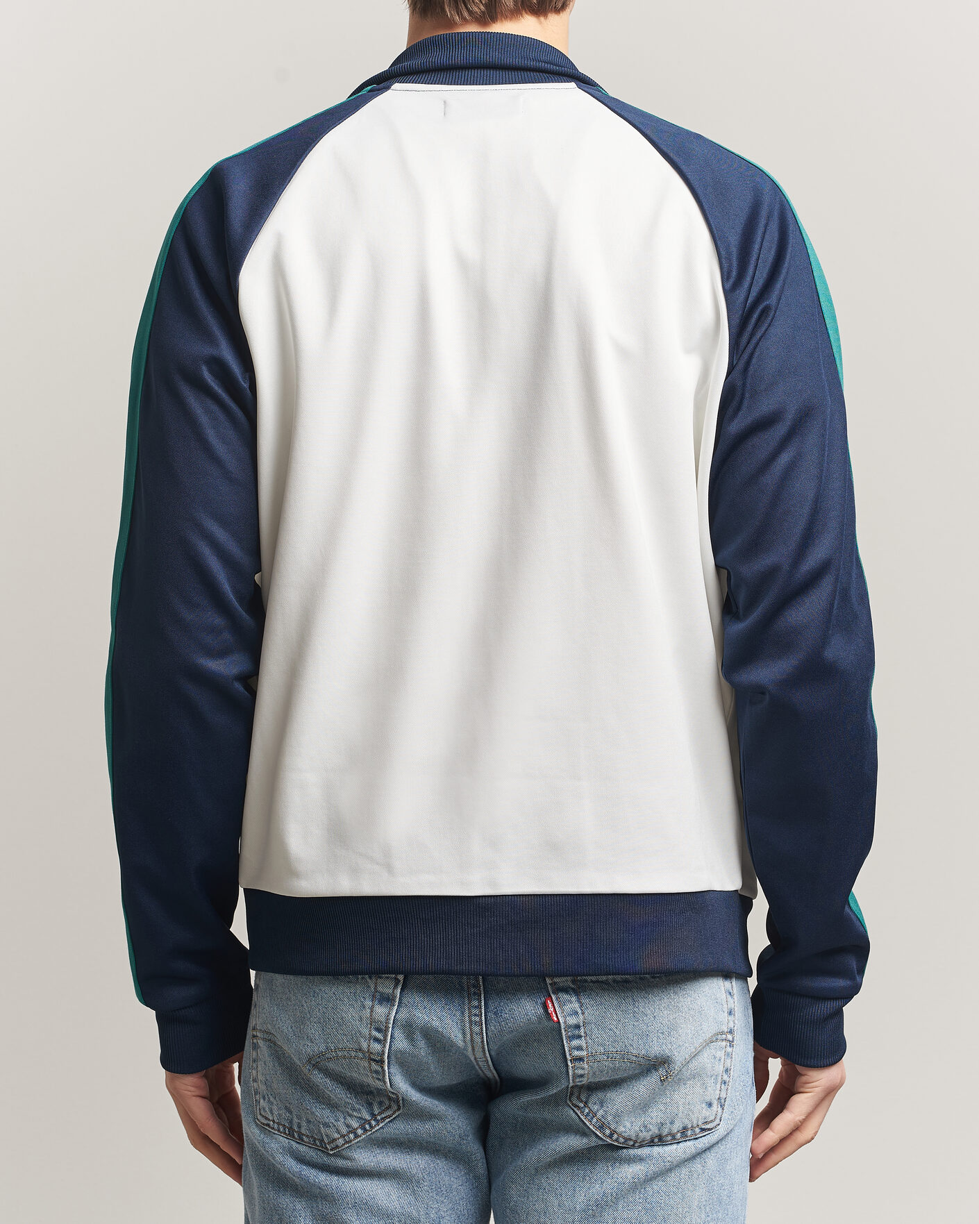 Uomini | Maglieria | Fred Perry | Contrast Sleeve Track Jacket Snow White