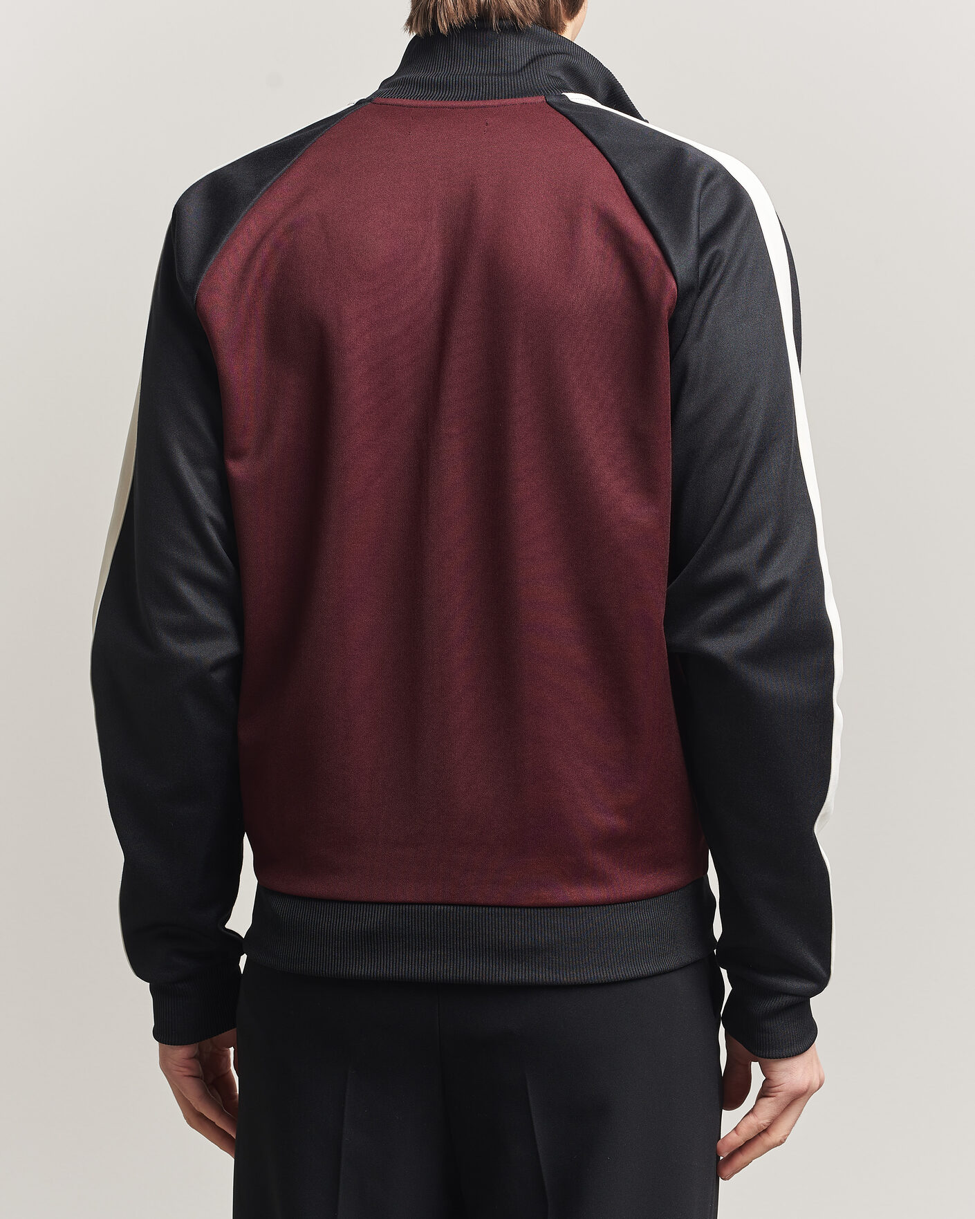 Uomini | Maglieria | Fred Perry | Contrast Sleeve Track Jacket Oxblood