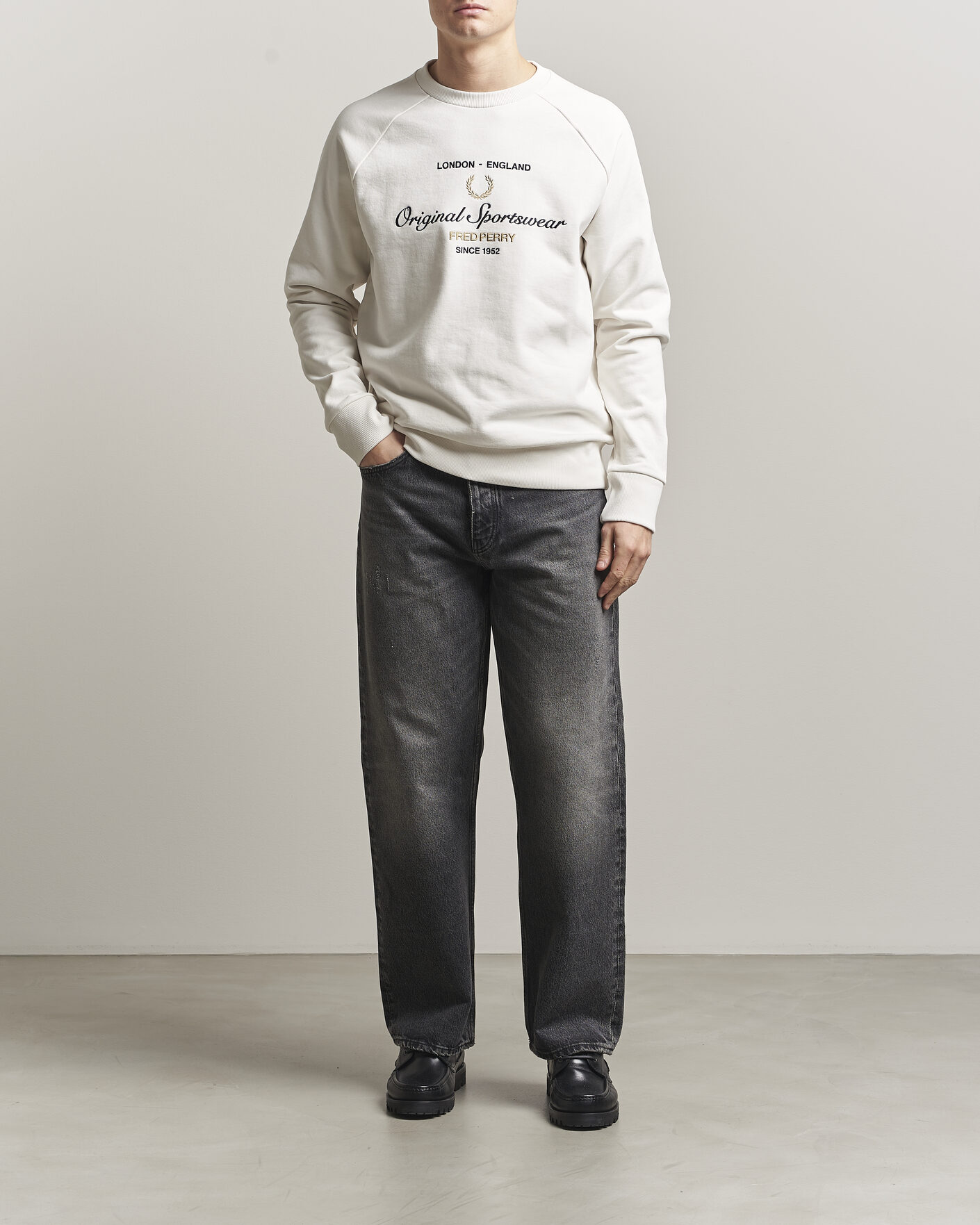 Uomini | Maglieria | Fred Perry | Original Sportswear Sweatshirt Snow White
