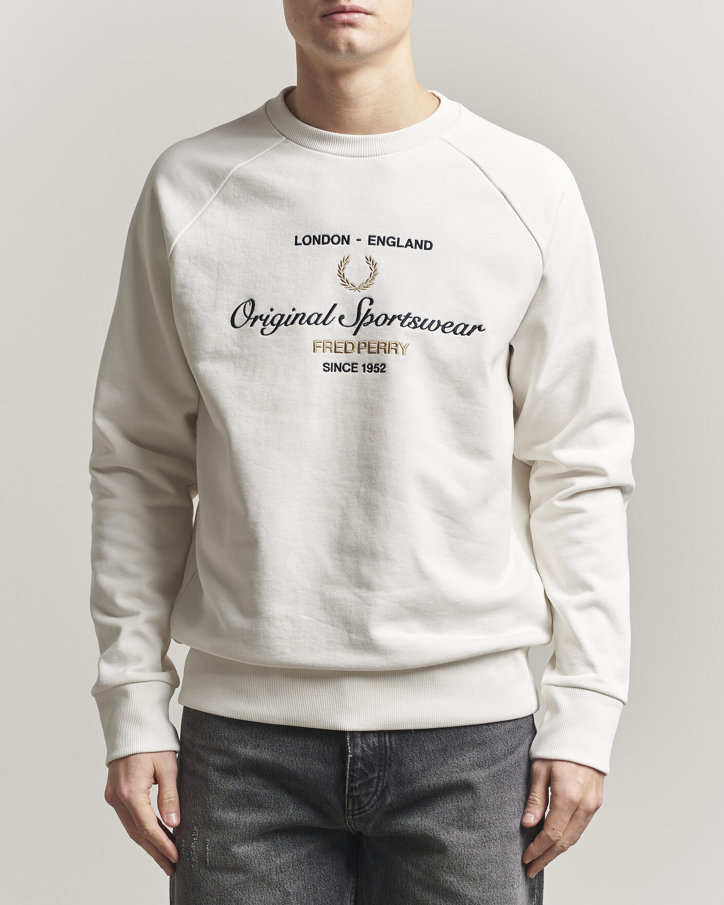 Uomini | Maglieria | Fred Perry | Original Sportswear Sweatshirt Snow White