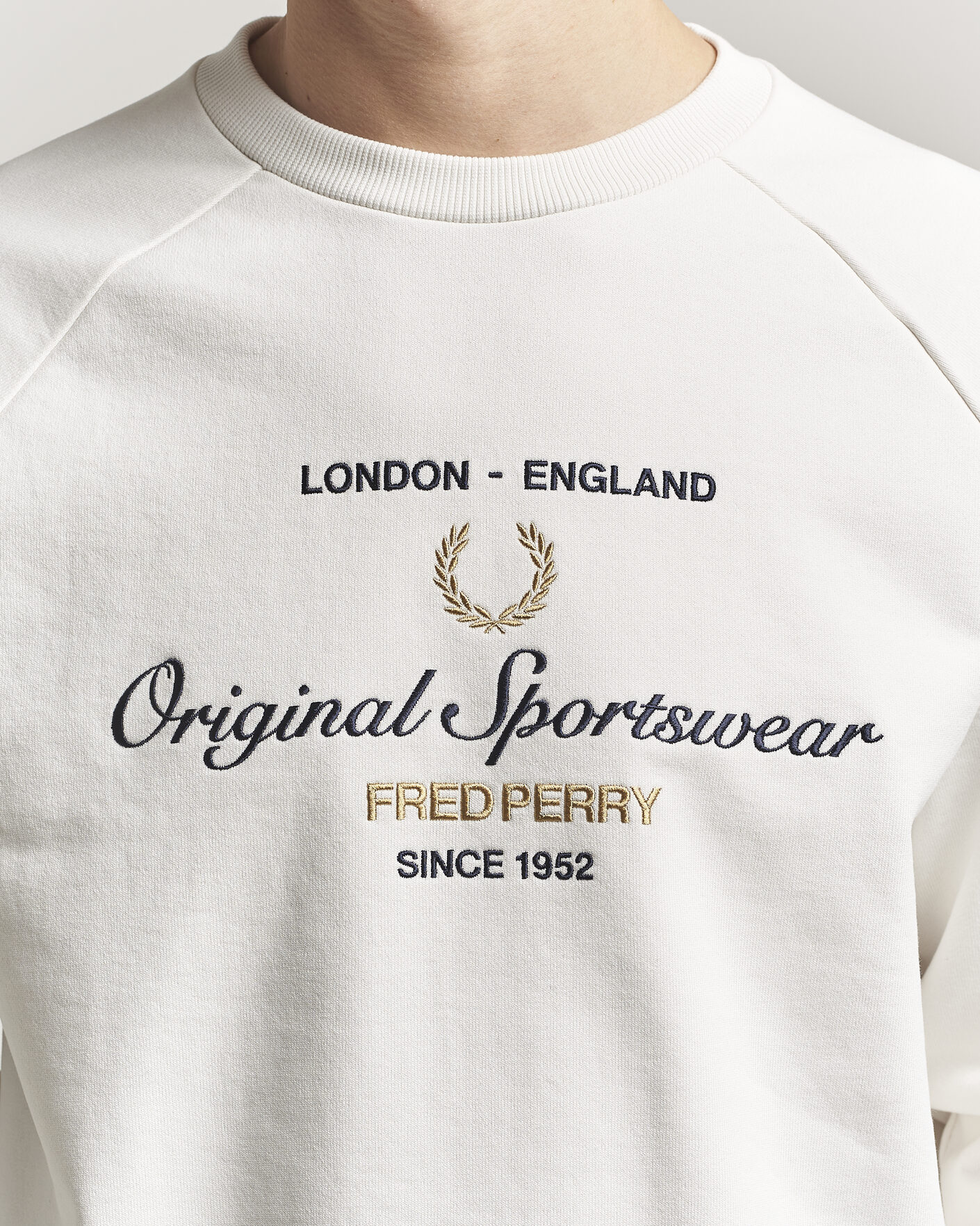Uomini | Maglieria | Fred Perry | Original Sportswear Sweatshirt Snow White