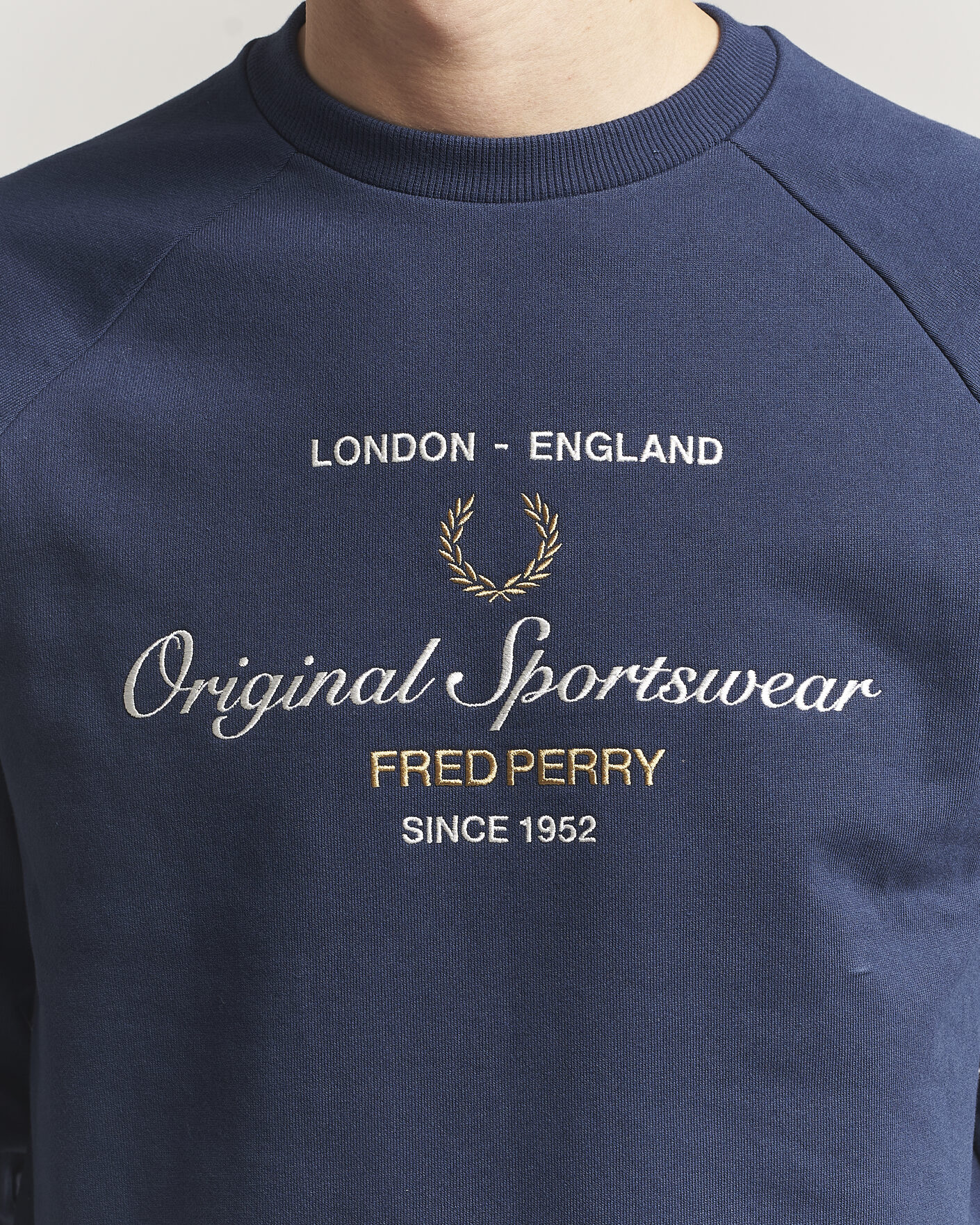 Uomini | Maglieria | Fred Perry | Original Sportswear Sweatshirt Tennis Blue