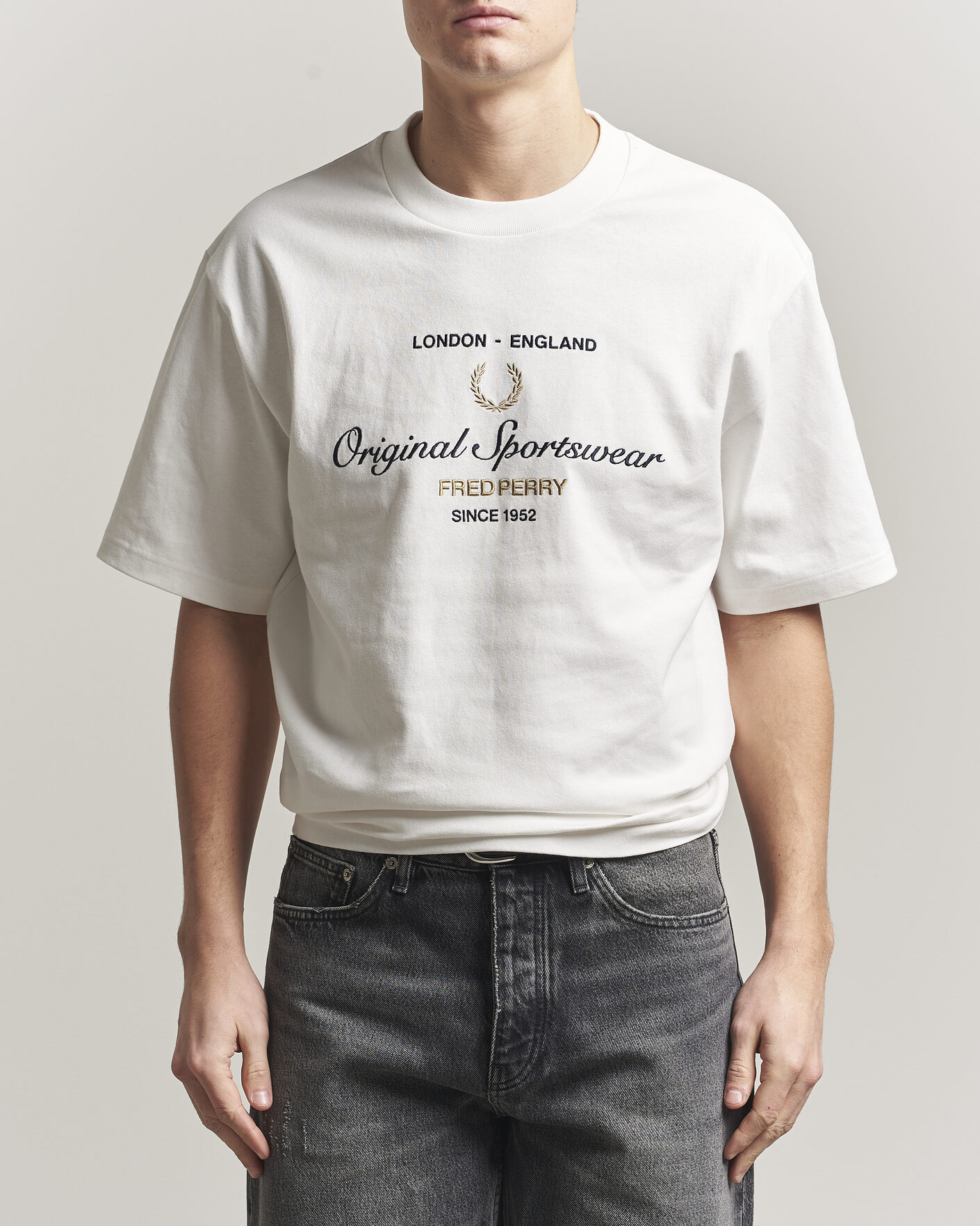 Uomini | T-shirt | Fred Perry | Original Sportswear T-Shirt Snow White