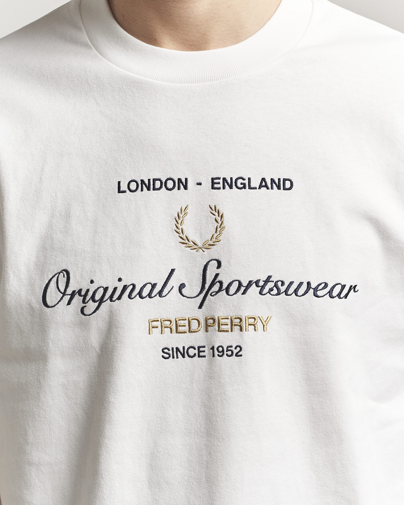 Uomini | T-shirt | Fred Perry | Original Sportswear T-Shirt Snow White