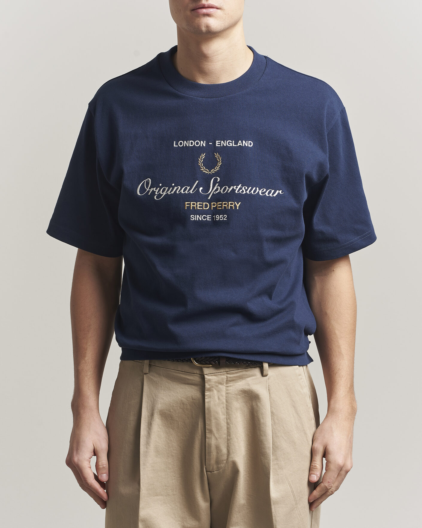 Uomini | T-shirt | Fred Perry | Original Sportswear T-Shirt Tennis Blue