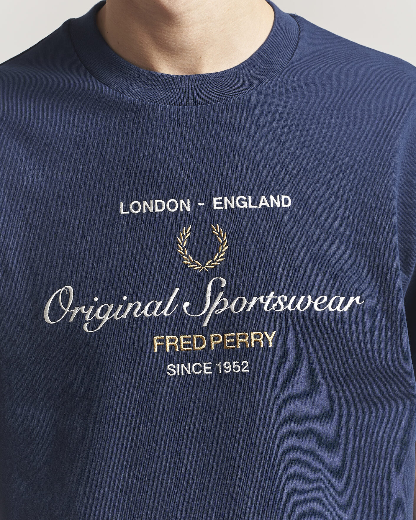 Uomini | T-shirt | Fred Perry | Original Sportswear T-Shirt Tennis Blue