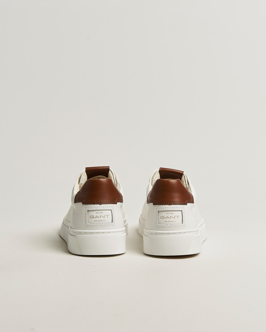 Uomini | Sneakers | GANT | Mc Julien Leather Sneaker White/Dark Tan