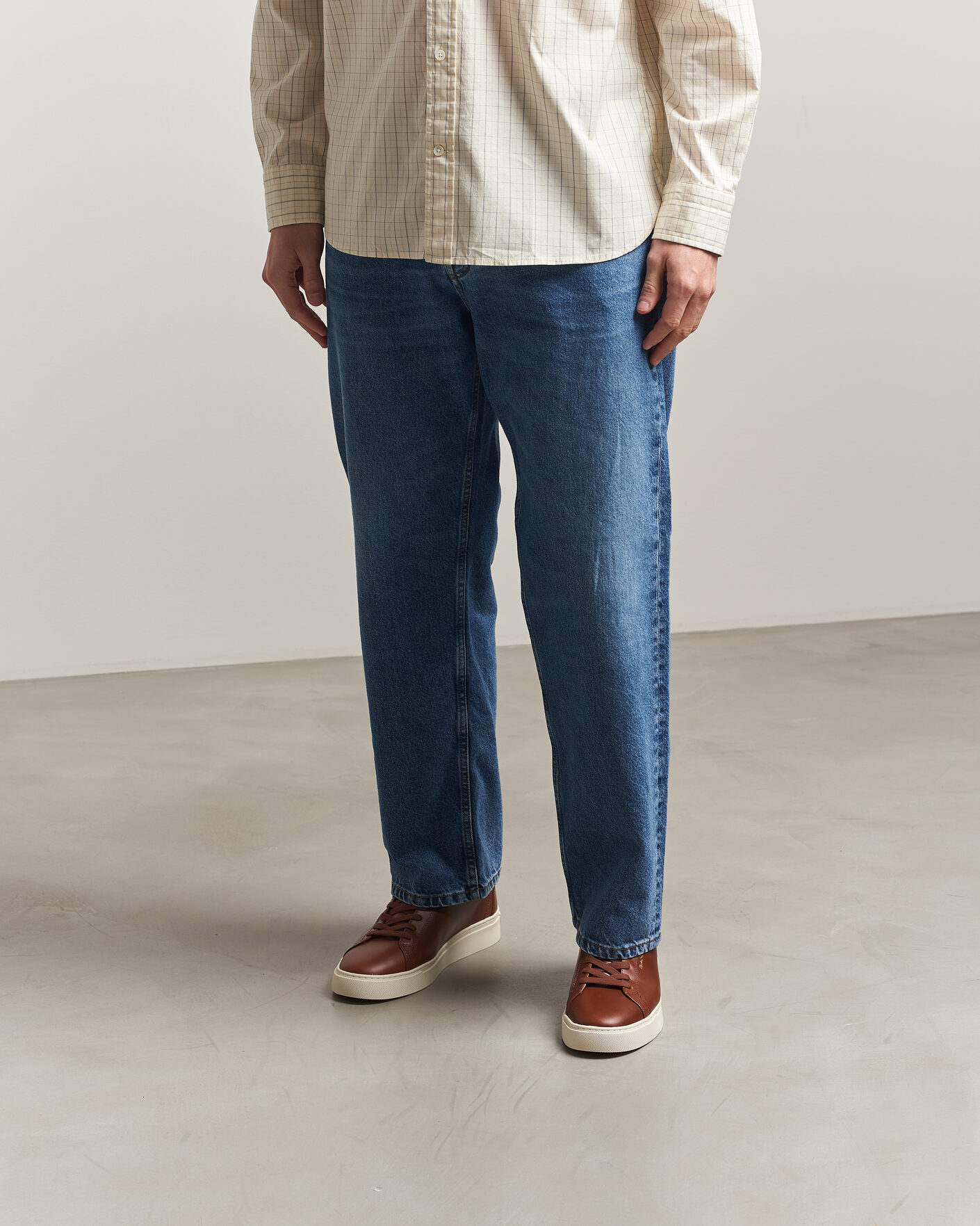 Uomini | Sneakers | Gant | Mc Julien Leather Sneaker Dark Tan