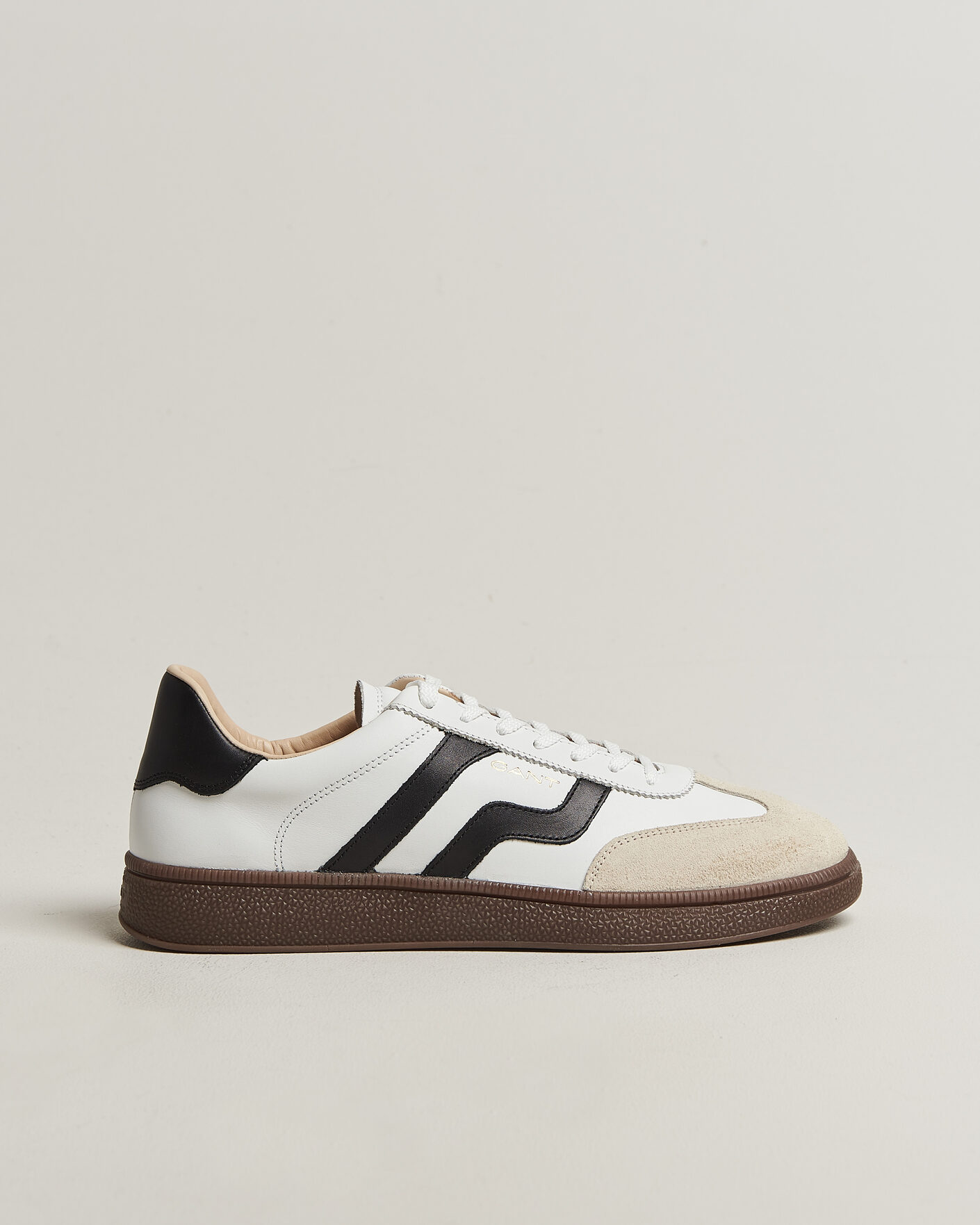 Uomini | Sneakers | Gant | Cuzmo Leather/Suede Sneaker White/Black