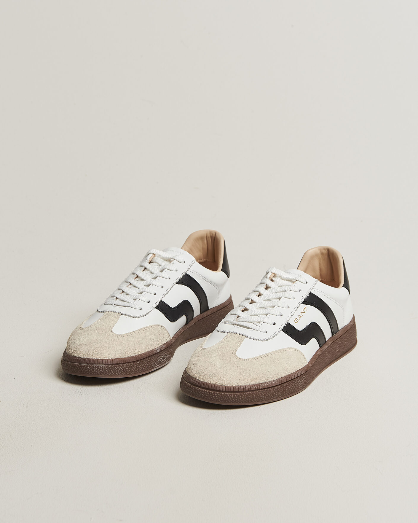 Uomini | Sneakers | Gant | Cuzmo Leather/Suede Sneaker White/Black