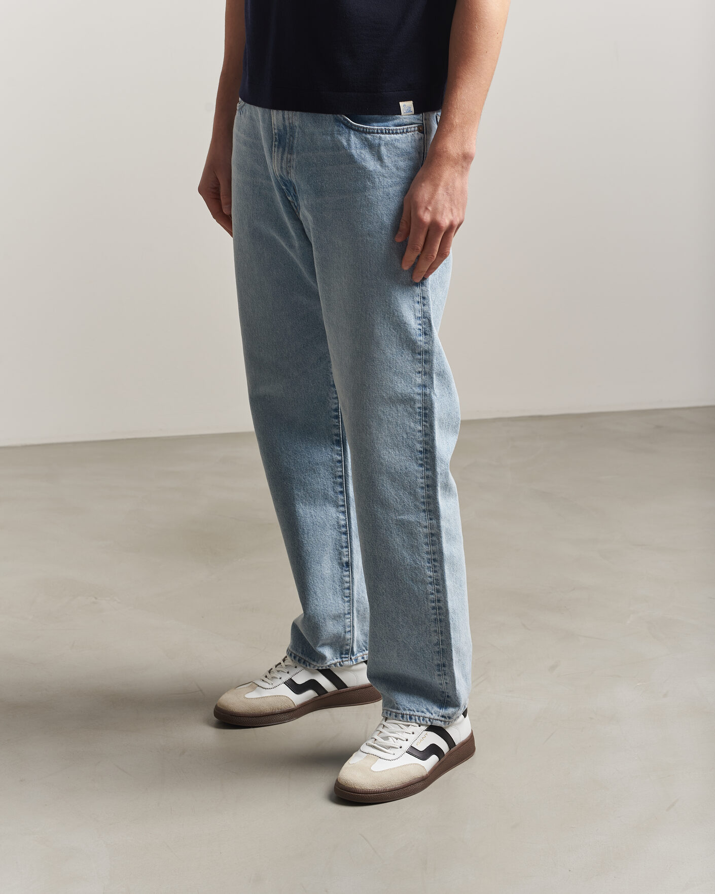 Uomini | Sneakers | Gant | Cuzmo Leather/Suede Sneaker White/Black