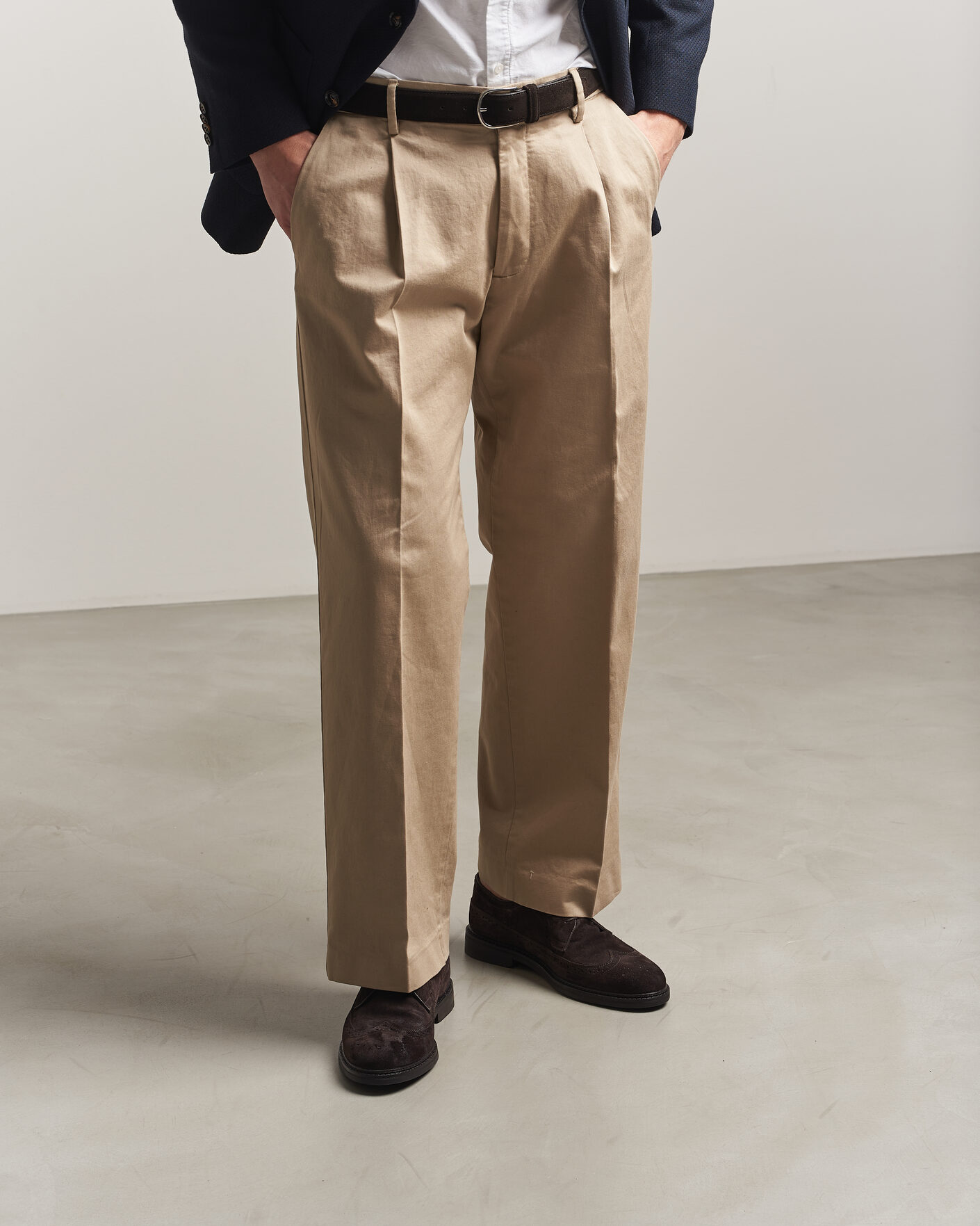 Uomini | Brogues | GANT | Bidford Suede Brouge Dark Brown