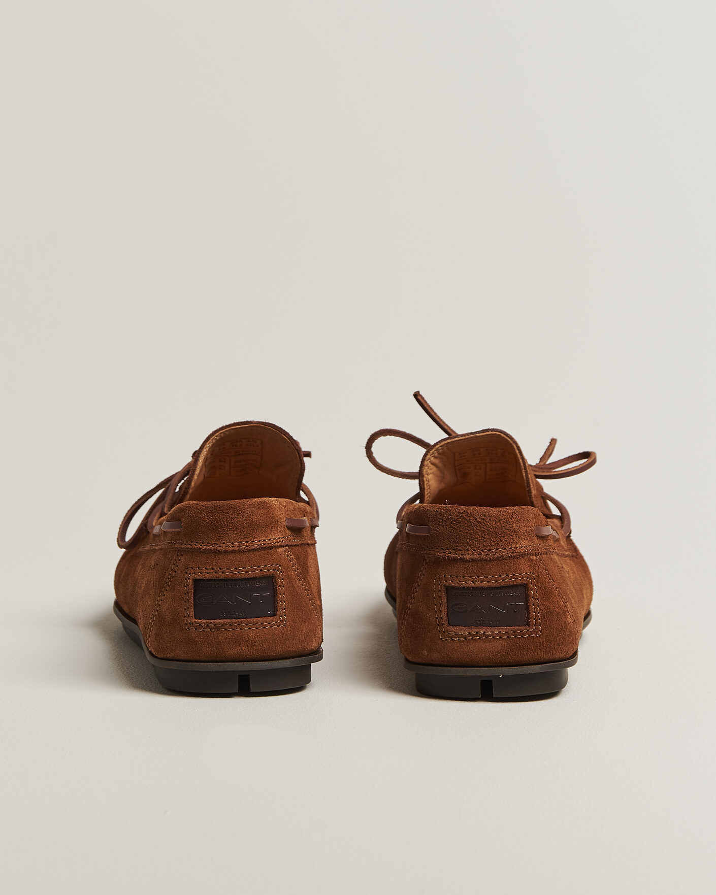Uomini | Mocassini | Gant | Wilmon Laced Suede Car Shoe Cognac