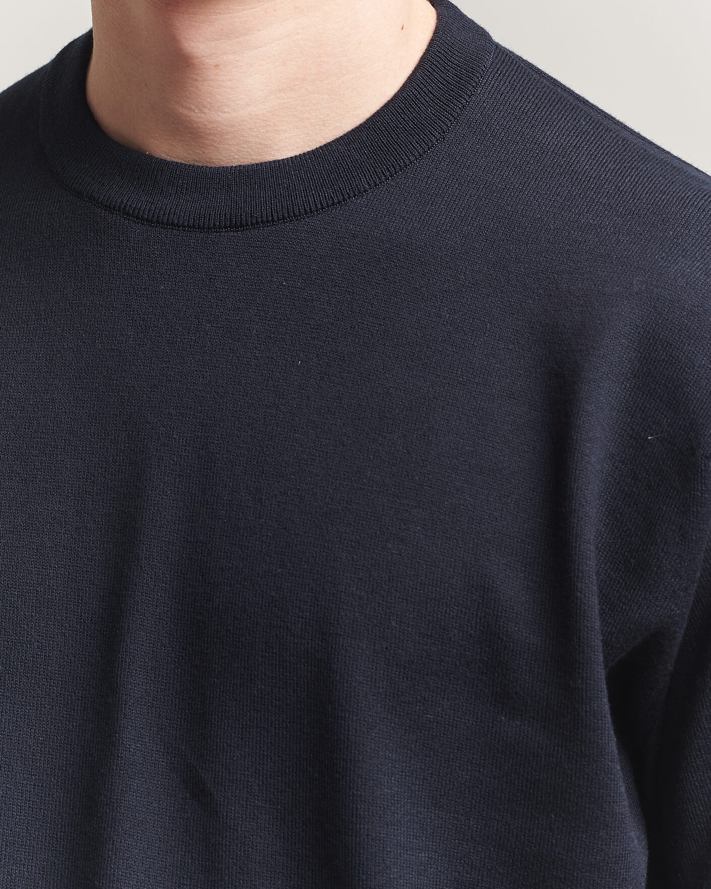 Uomini | T-shirt | John Smedley | Tindall Sea Island Cotton T-Shirt Navy