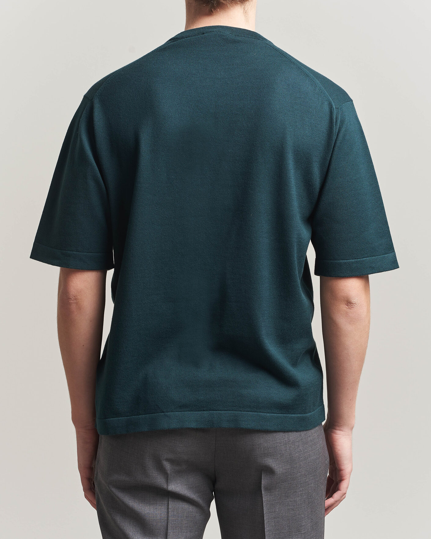 Uomini | T-shirt | John Smedley | Tindall Sea Island Cotton T-Shirt Rainforest