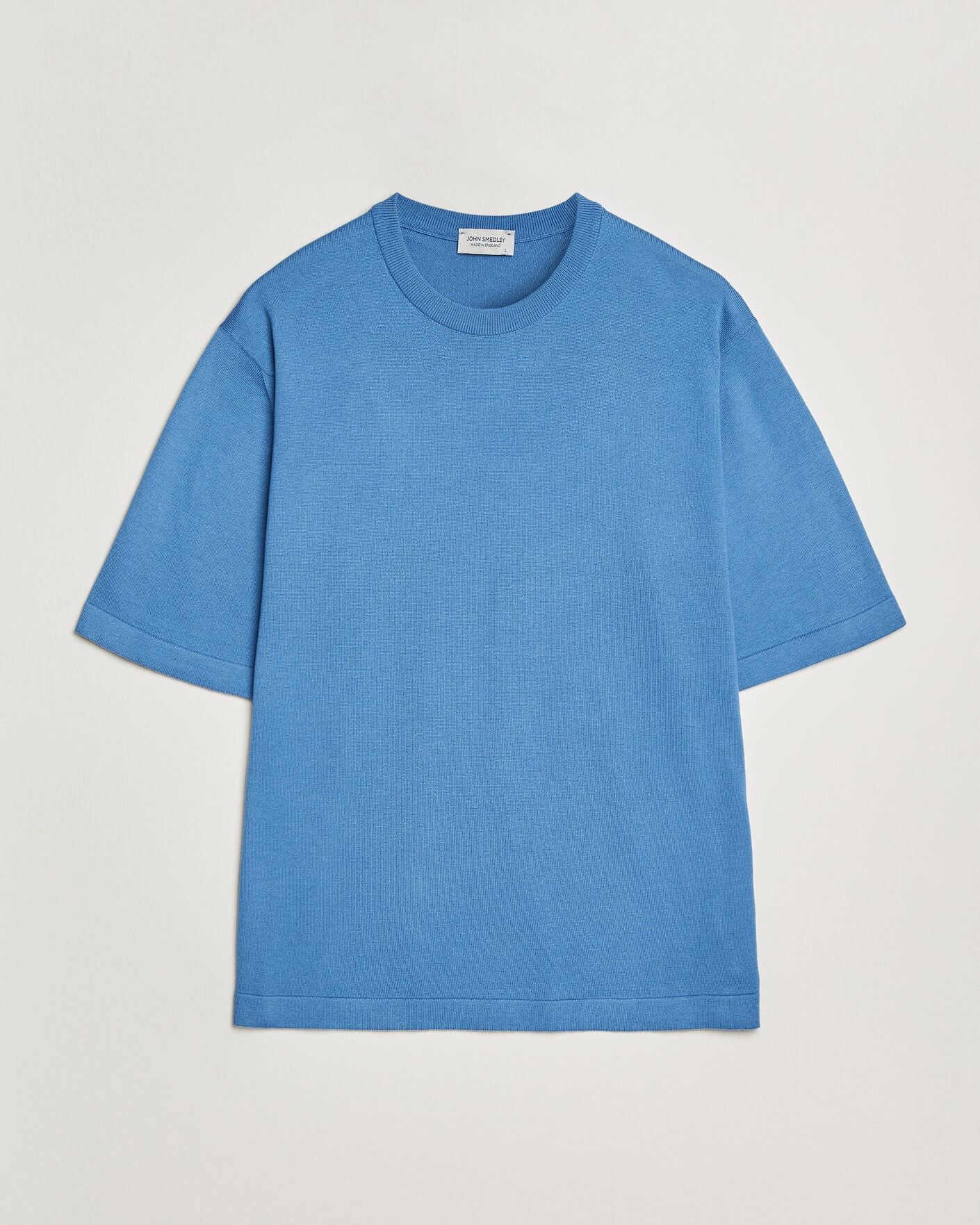 Uomini | T-shirt | John Smedley | Tindall Sea Island Cotton T-Shirt Skye Blue