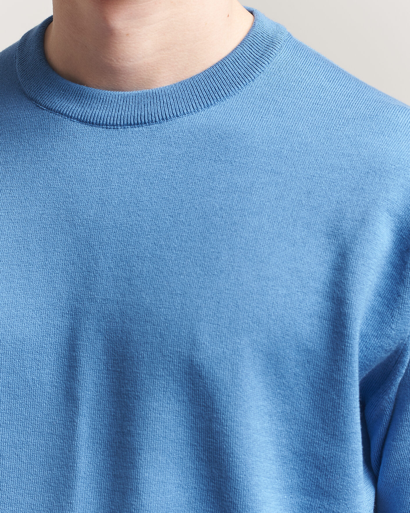 Uomini | T-shirt | John Smedley | Tindall Sea Island Cotton T-Shirt Skye Blue