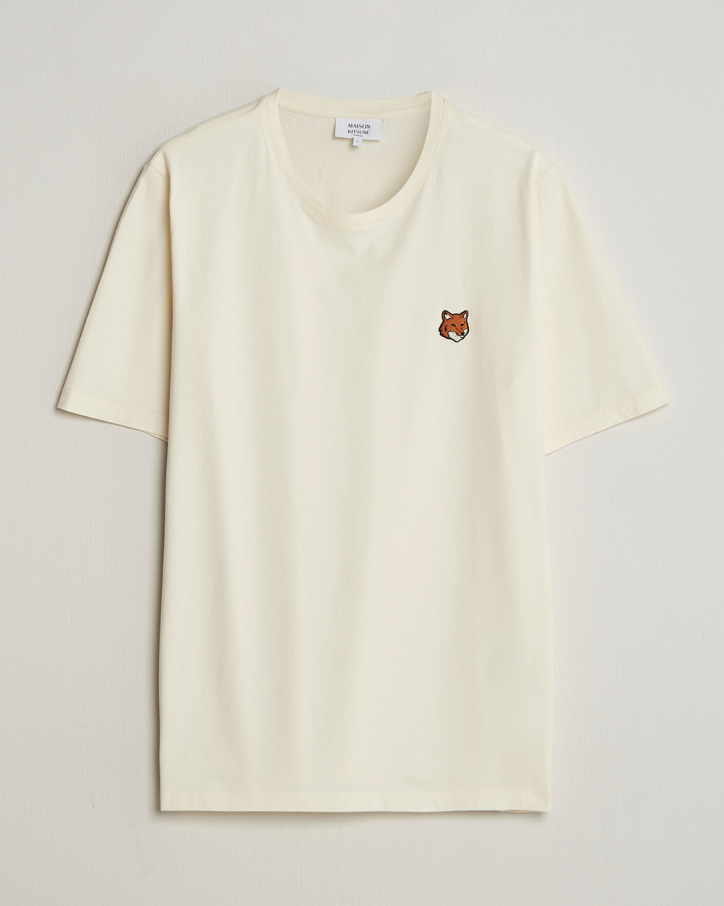 Uomini | T-shirt | Maison Kitsuné | Fox Head T-Shirt Noble Beige