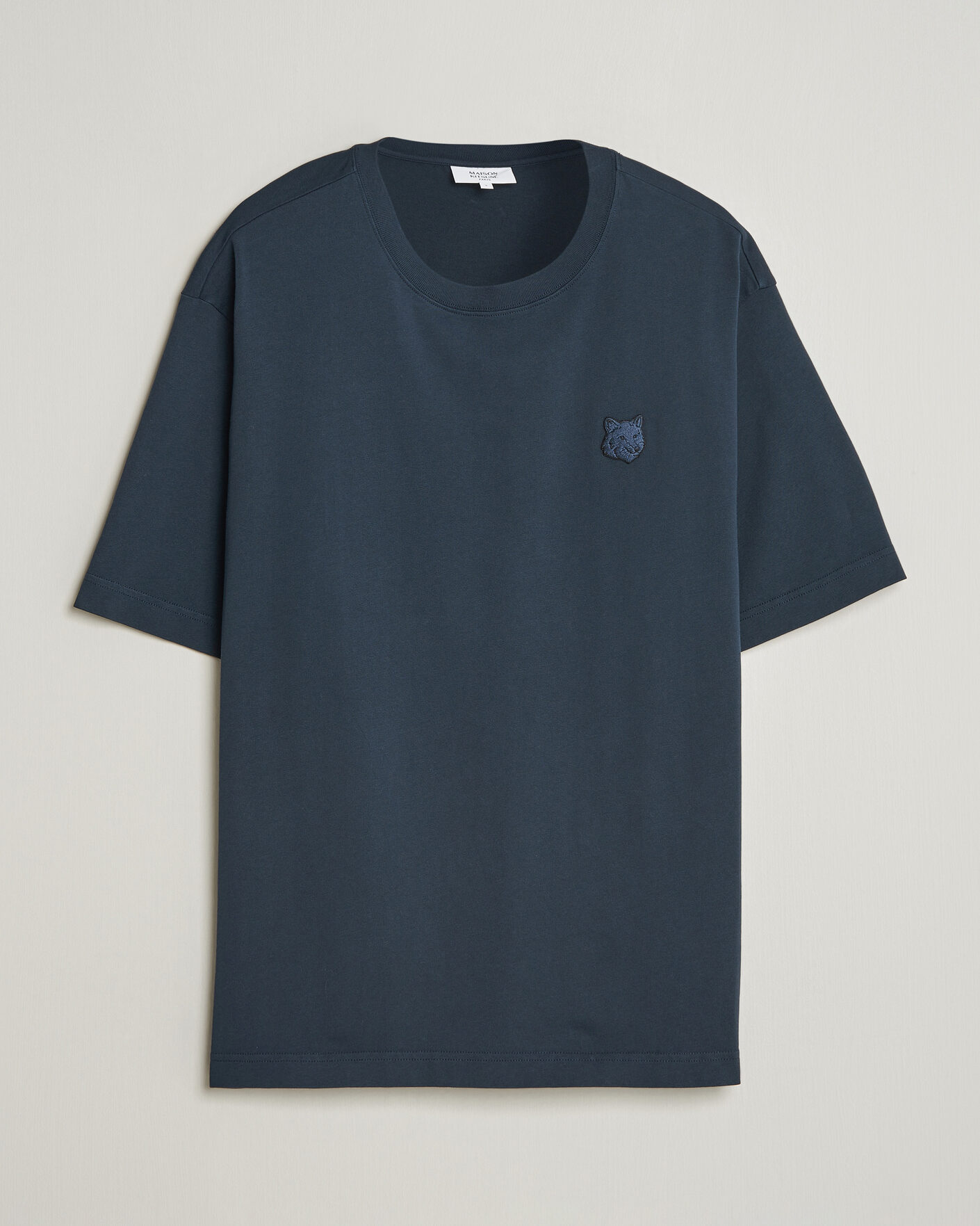 Uomini | T-shirt | Maison Kitsuné | Tonal Fox Head T-Shirt Navy