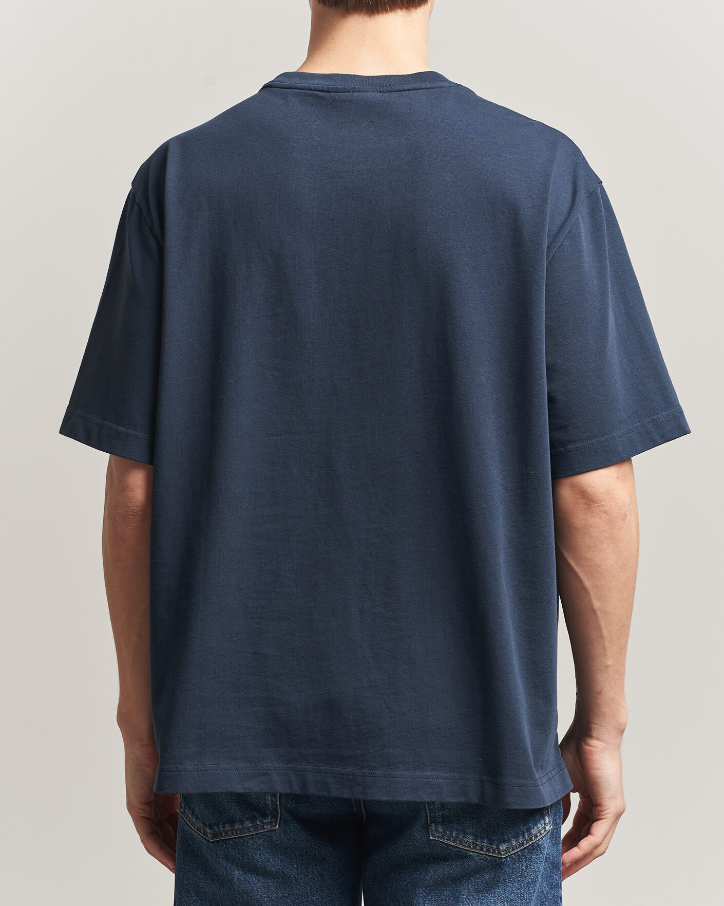 Uomini | T-shirt | Maison Kitsuné | Tonal Fox Head T-Shirt Navy