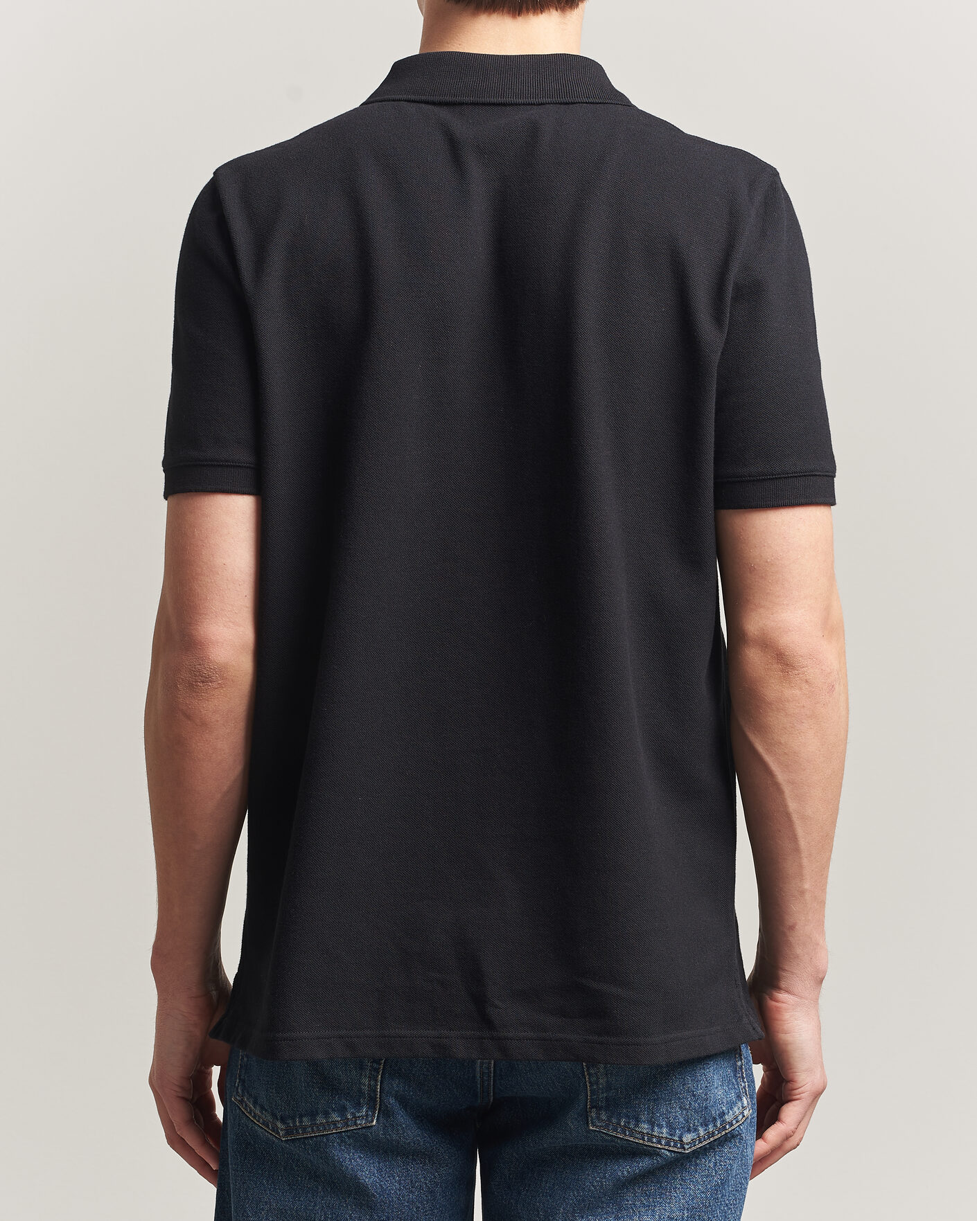 Uomini | Polo | Maison Kitsuné | Fox Head Polo Black