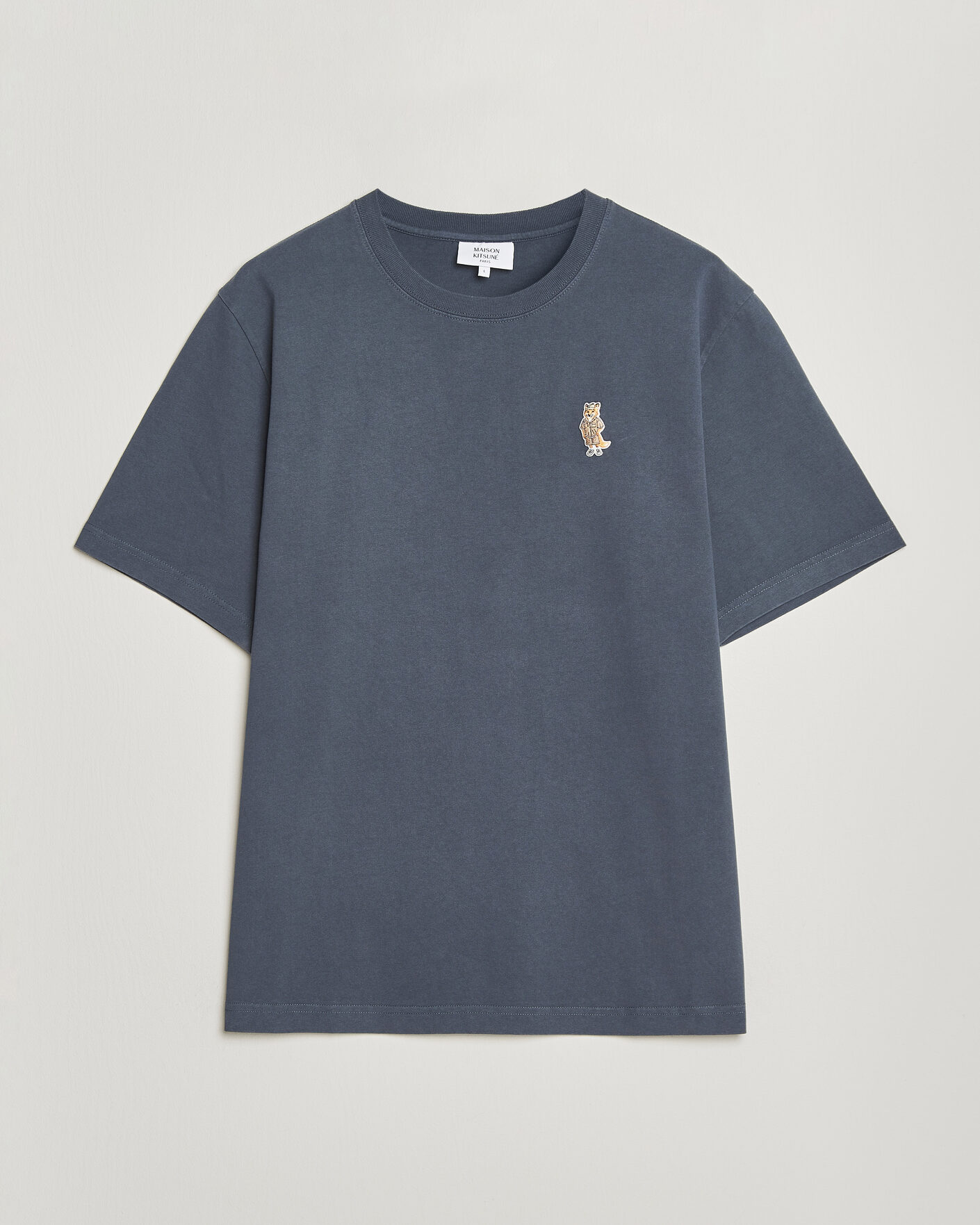 Uomini | T-shirt | Maison Kitsuné | Dressed Fox T-Shirt Shadow Blue