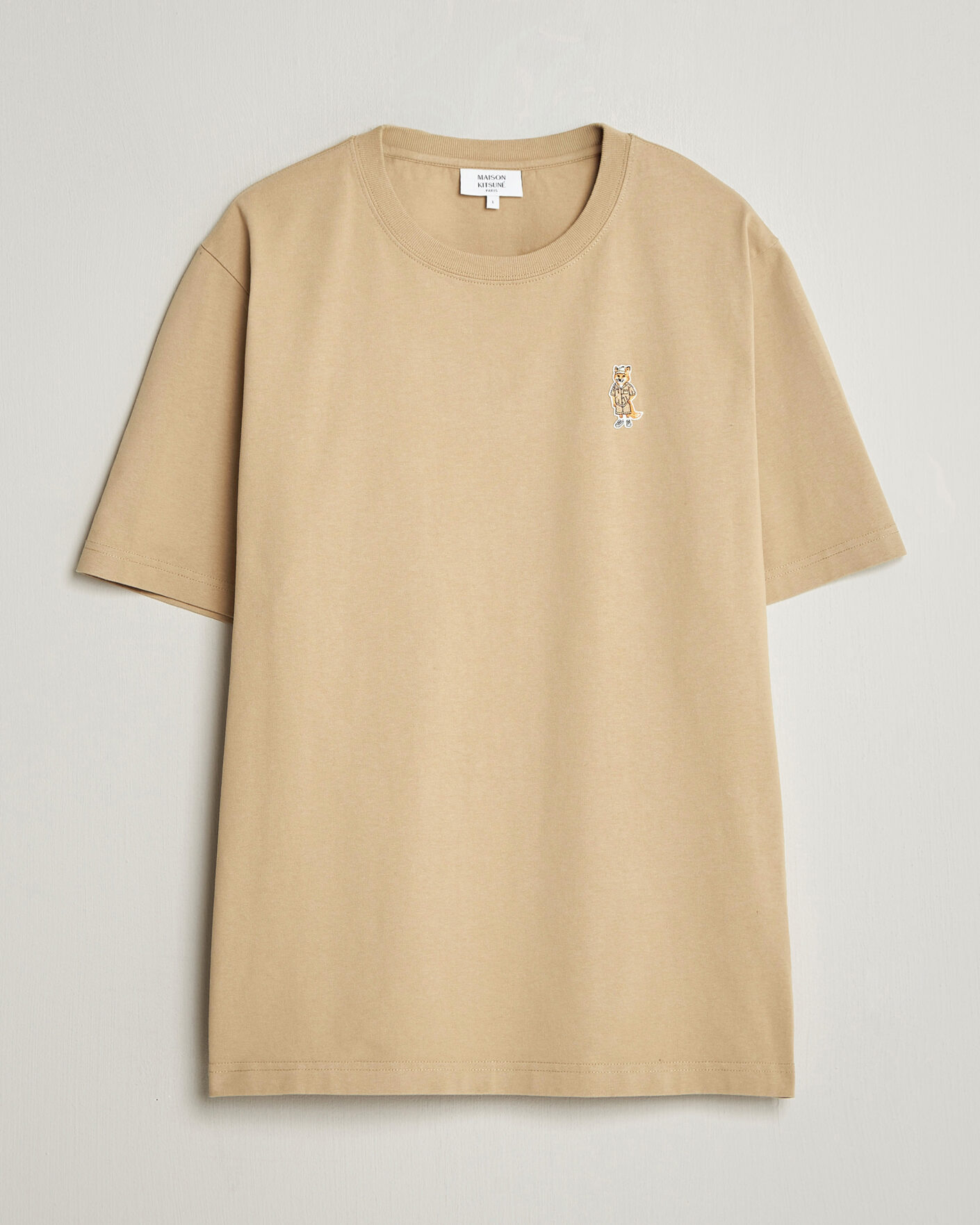 Uomini | T-shirt | Maison Kitsuné | Dressed Fox T-Shirt Roasted Almond