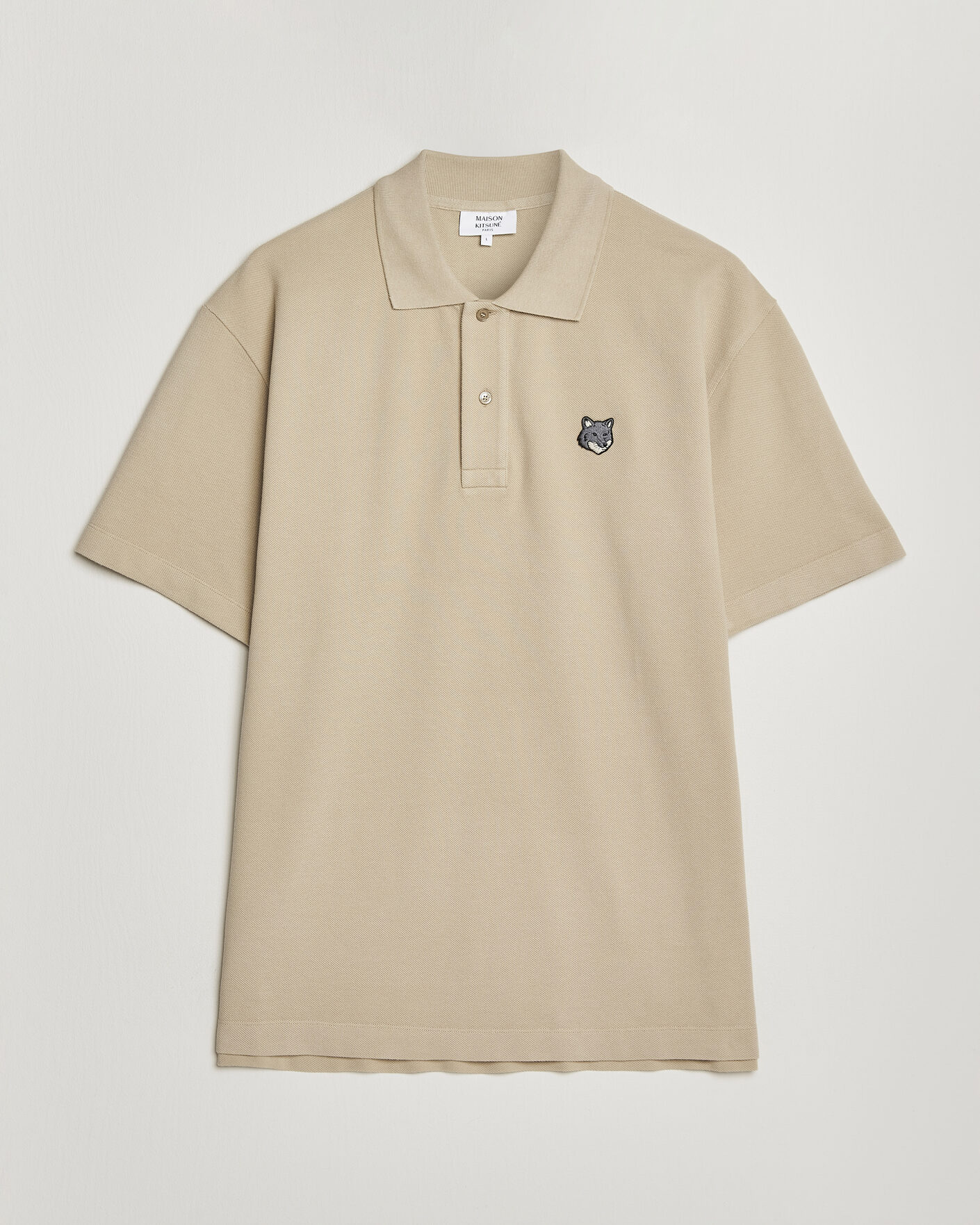 Uomini | Polo | Maison Kitsuné | Bold Fox Head Polo Tea Leaf