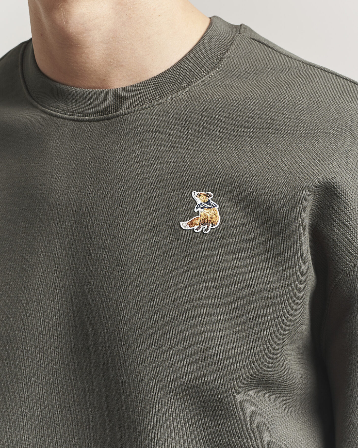 Uomini | Maglieria | Maison Kitsuné | Dreaming Fox Sweatshirt Beluga