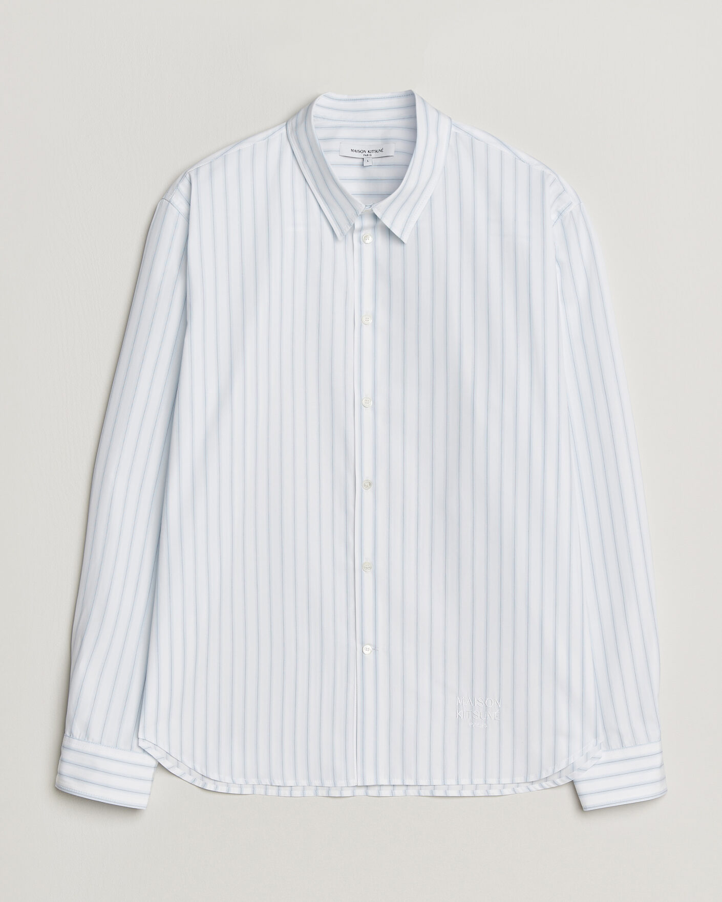 Uomini | Camicie | Maison Kitsuné | Casual Striped Shirt Blue/White