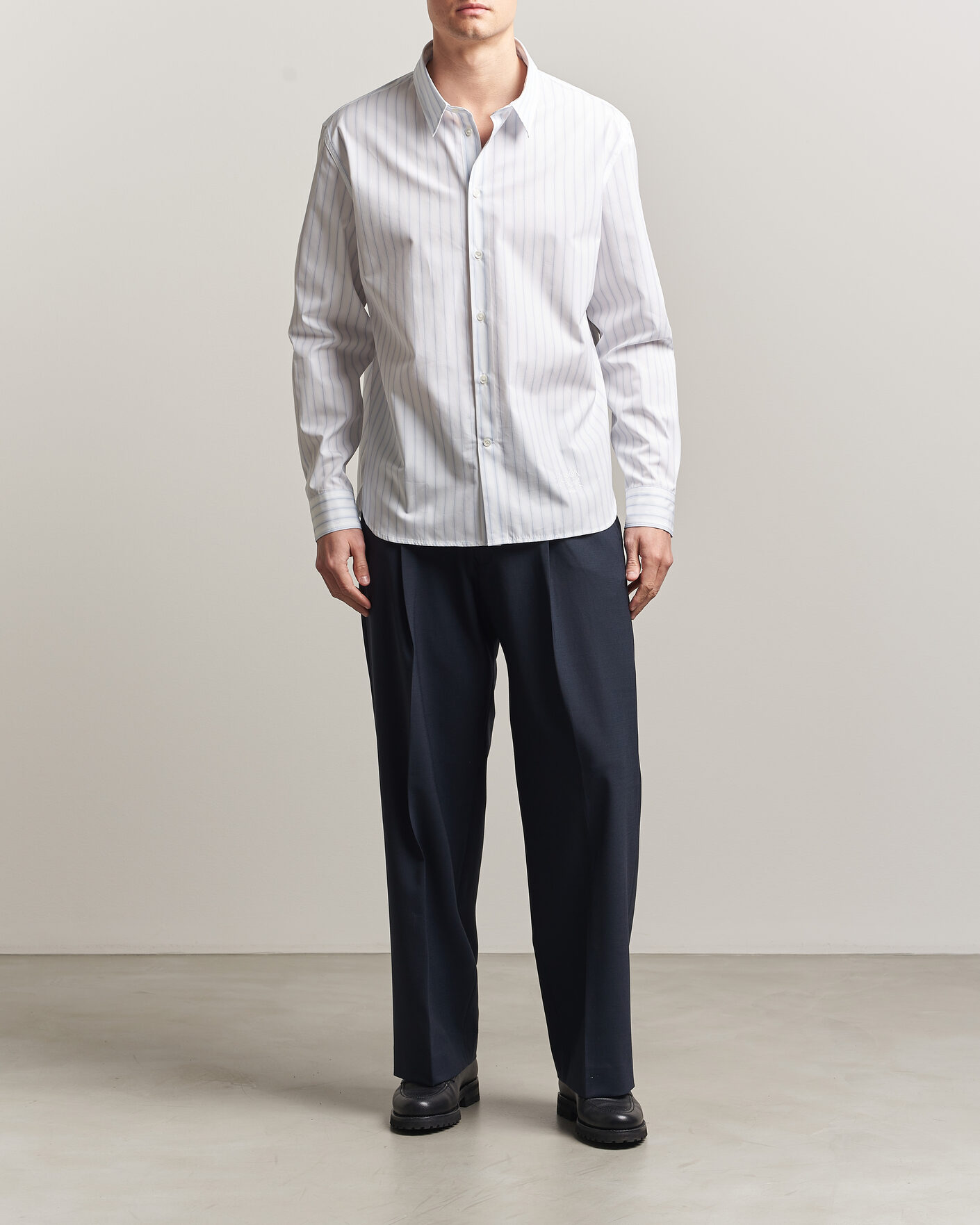 Uomini | Camicie | Maison Kitsuné | Casual Striped Shirt Blue/White