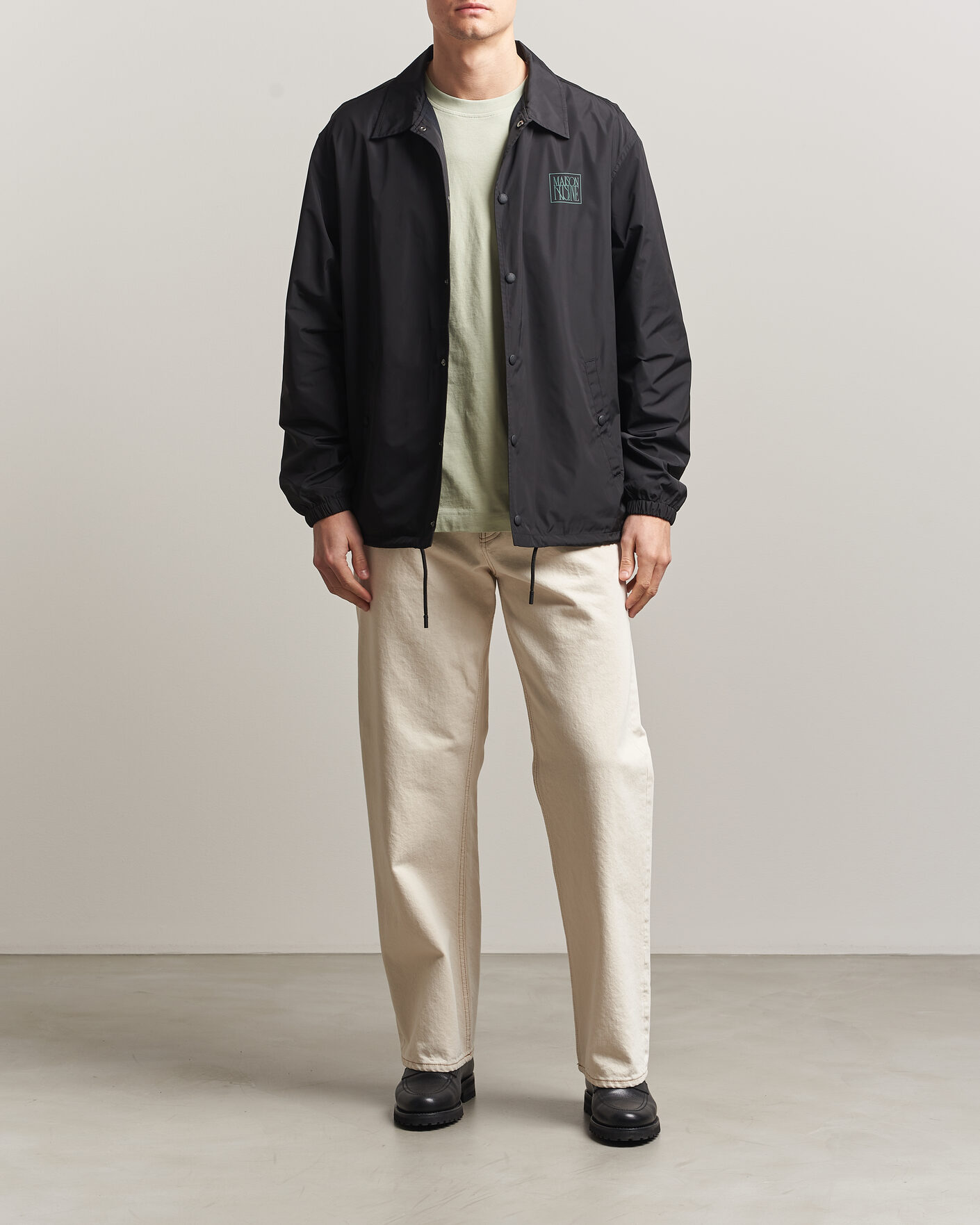 Uomini | Giacche | Maison Kitsuné | Tonal Fox Head Coach Jacket Black