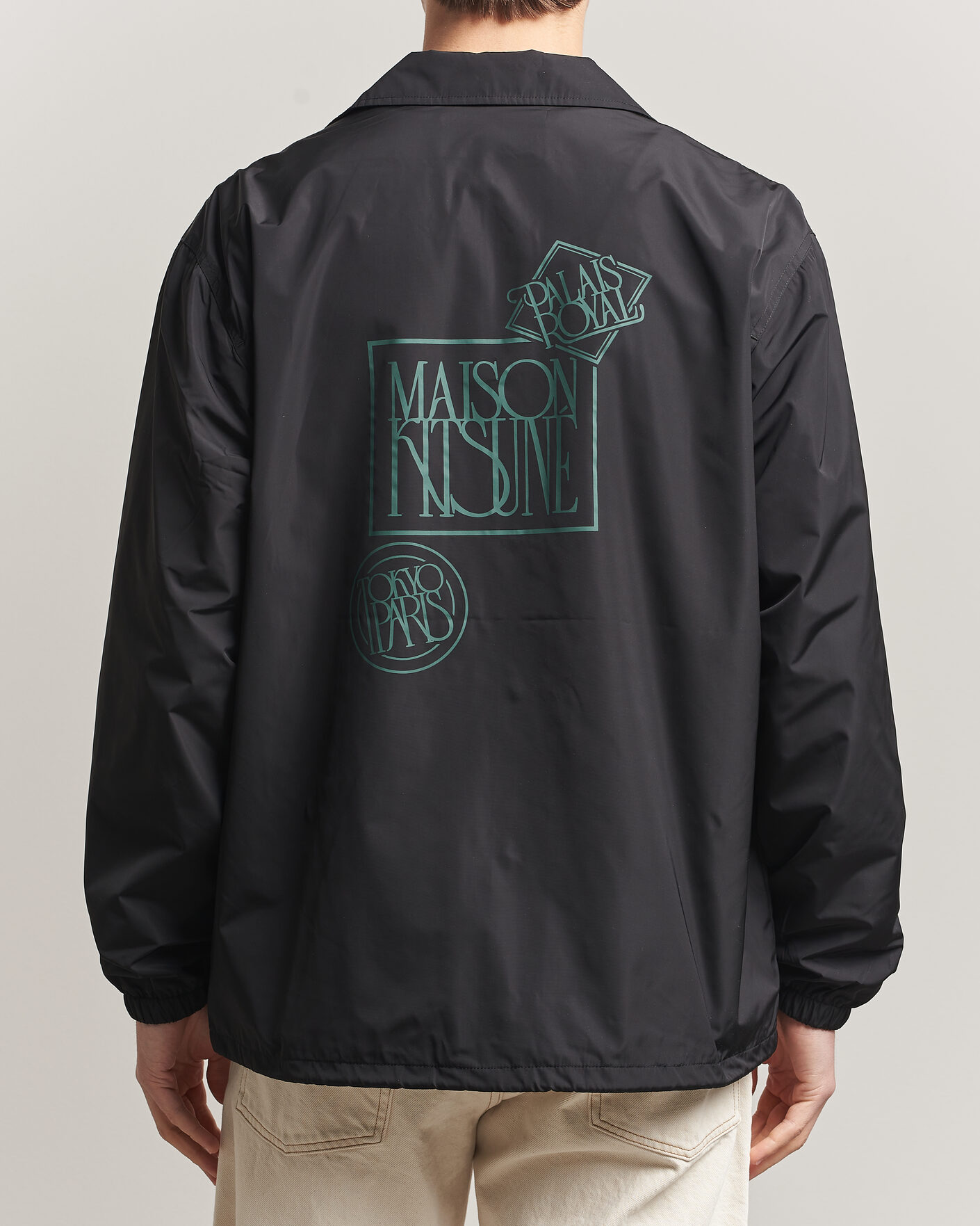 Uomini | Giacche | Maison Kitsuné | Tonal Fox Head Coach Jacket Black