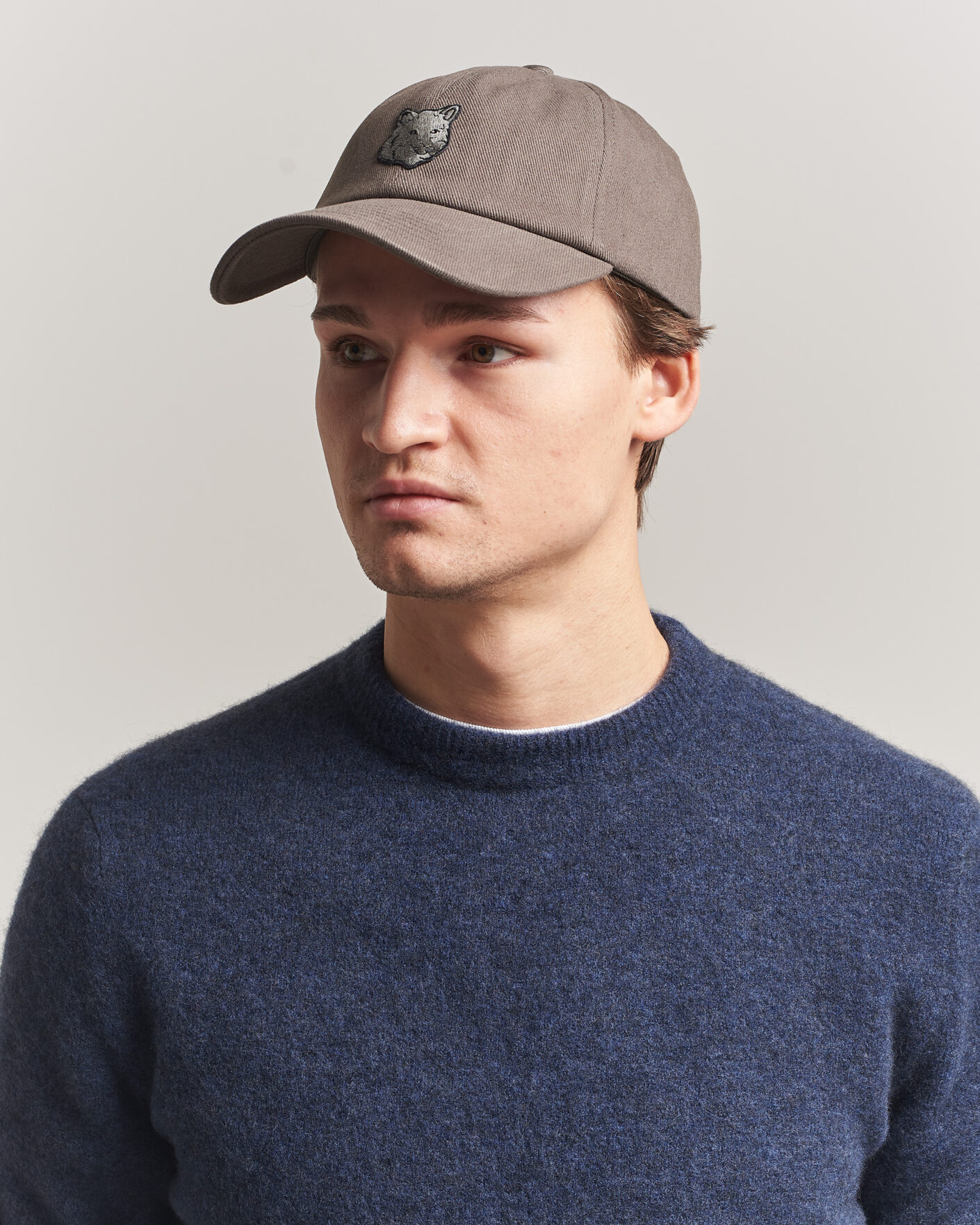 Uomini | Cappelli & Berretti | Maison Kitsuné | Tonal Fox Head Cap Beluga