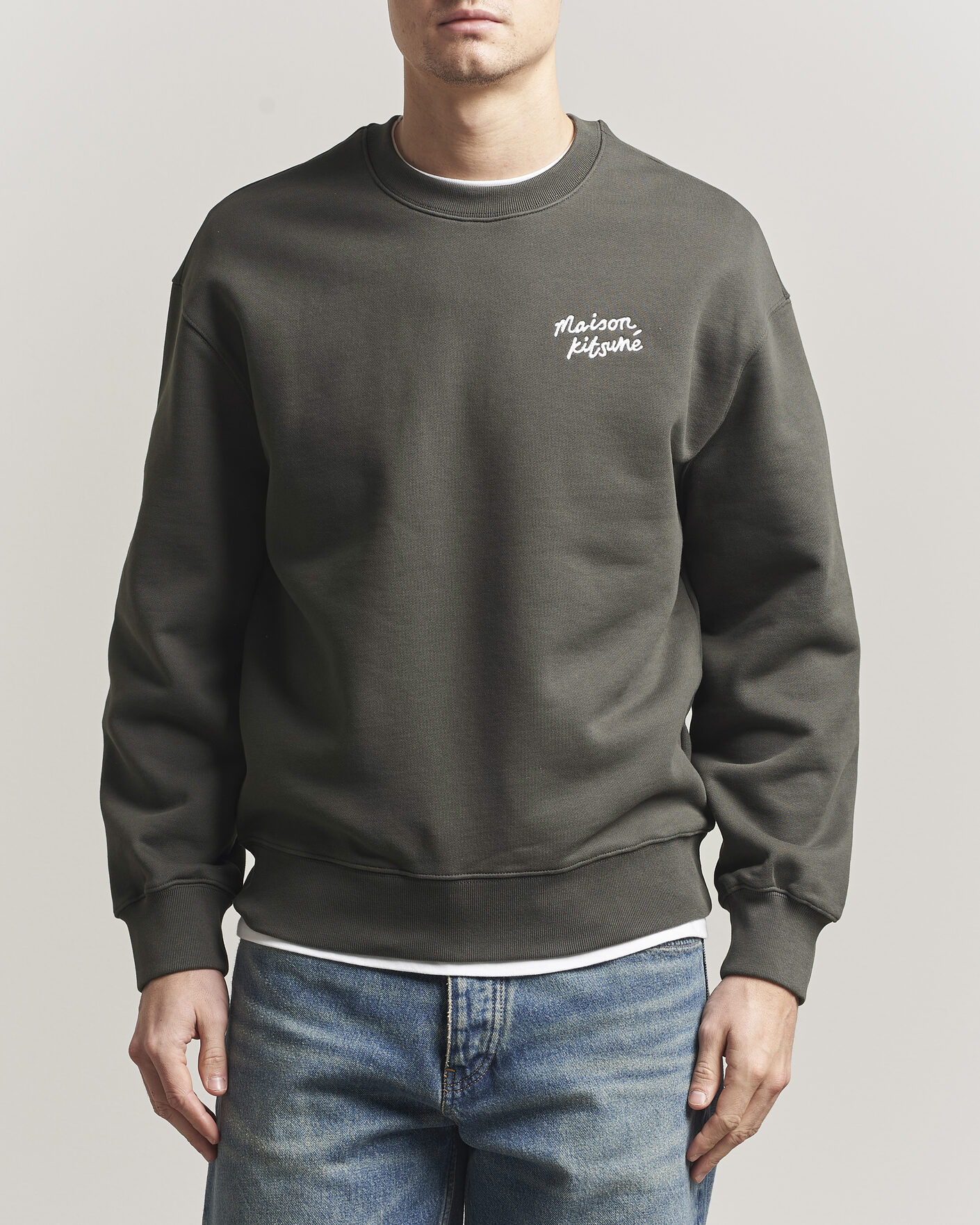 Uomini | Maglieria | Maison Kitsuné | Handwriting Sweatshirt Beluga