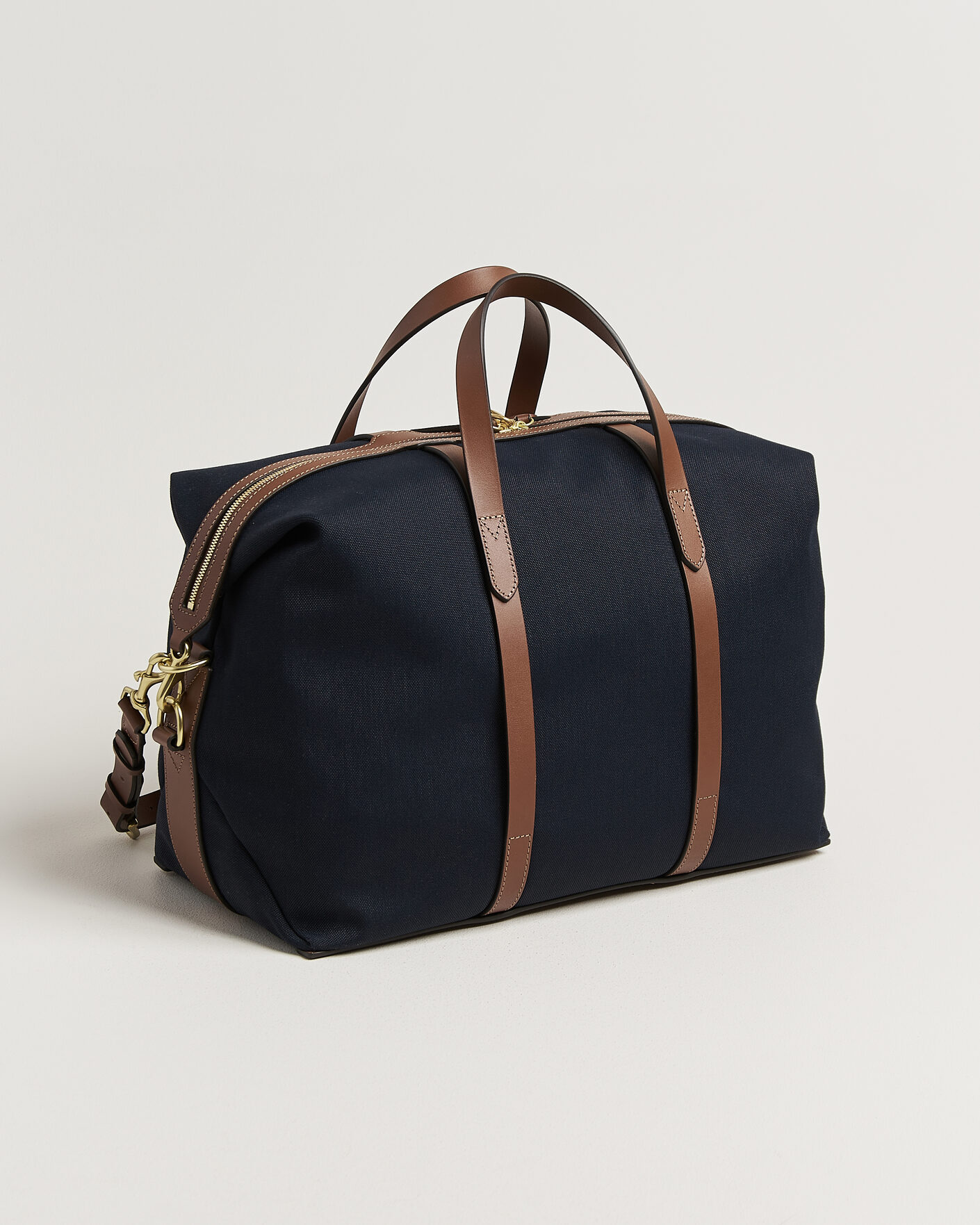 Uomini | Borse | Mismo | M/S Avail 48h Nylon Weekendbag Deep Sea Blue/Cuoio