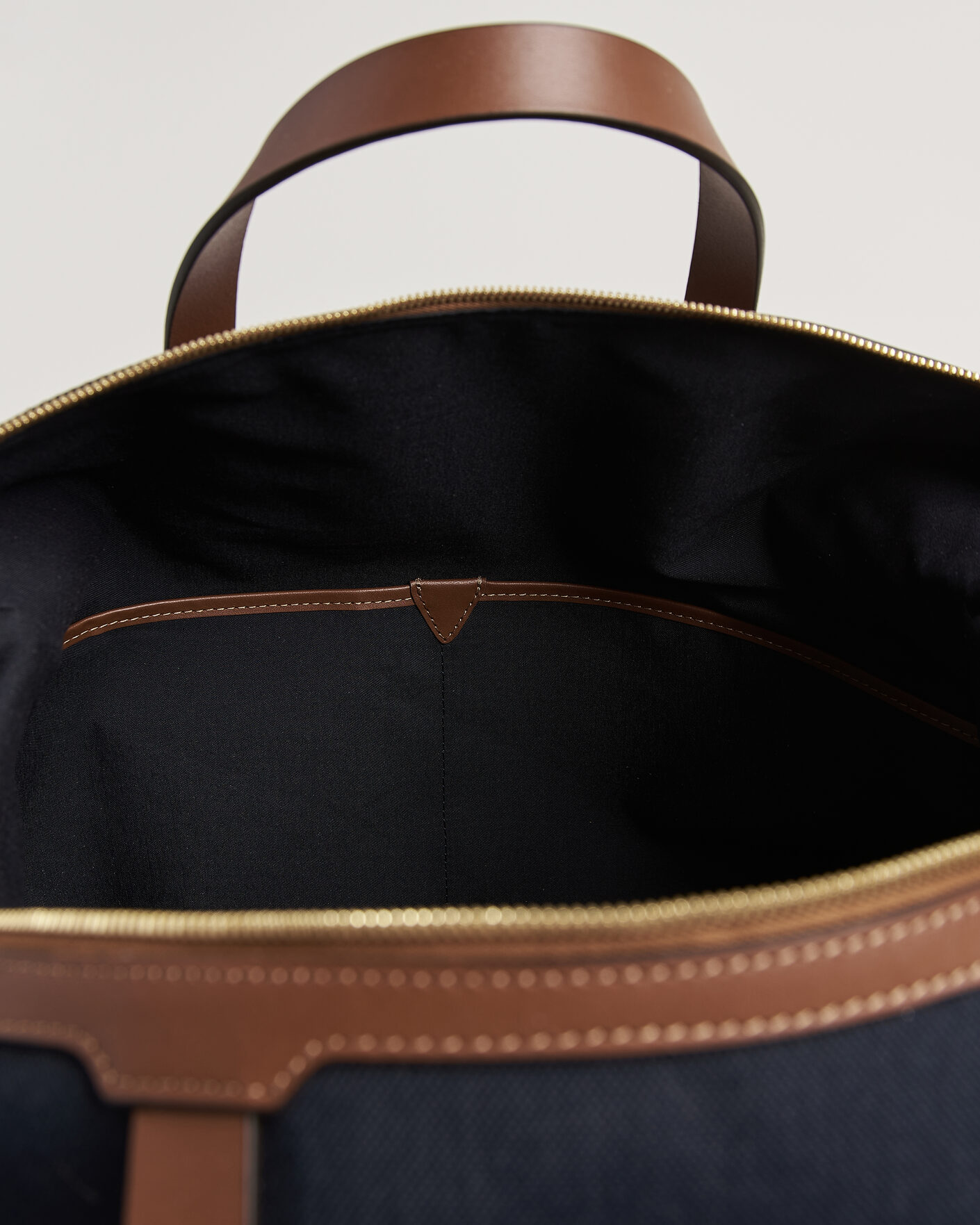 Uomini | Borse | Mismo | M/S Avail 48h Nylon Weekendbag Deep Sea Blue/Cuoio