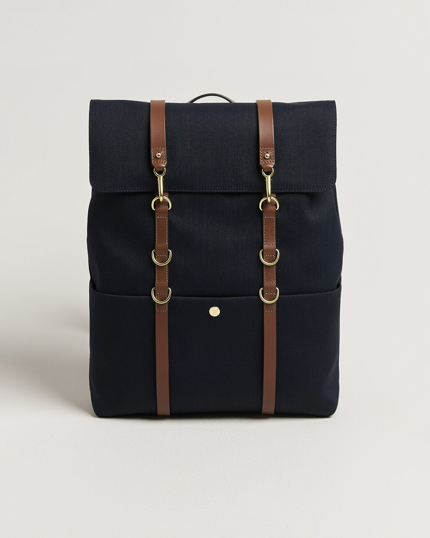Uomini | Borse | Mismo | M/S Nylon Backpack Deep Sea Blue/Cuoio