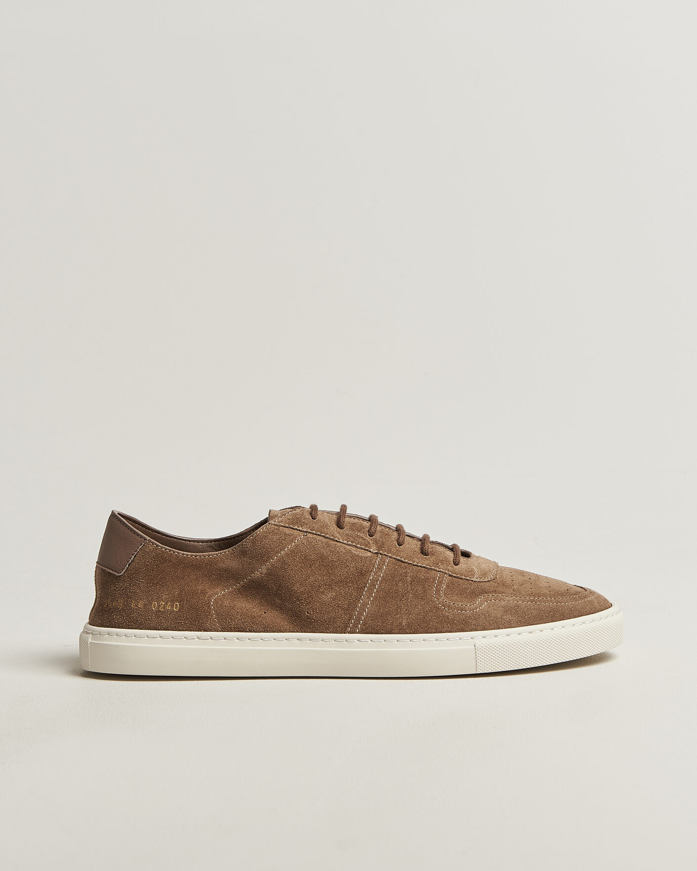 Uomini | Sneakers | Common Projects | BBall Slim Deconstructed Suede Sneaker Taupe