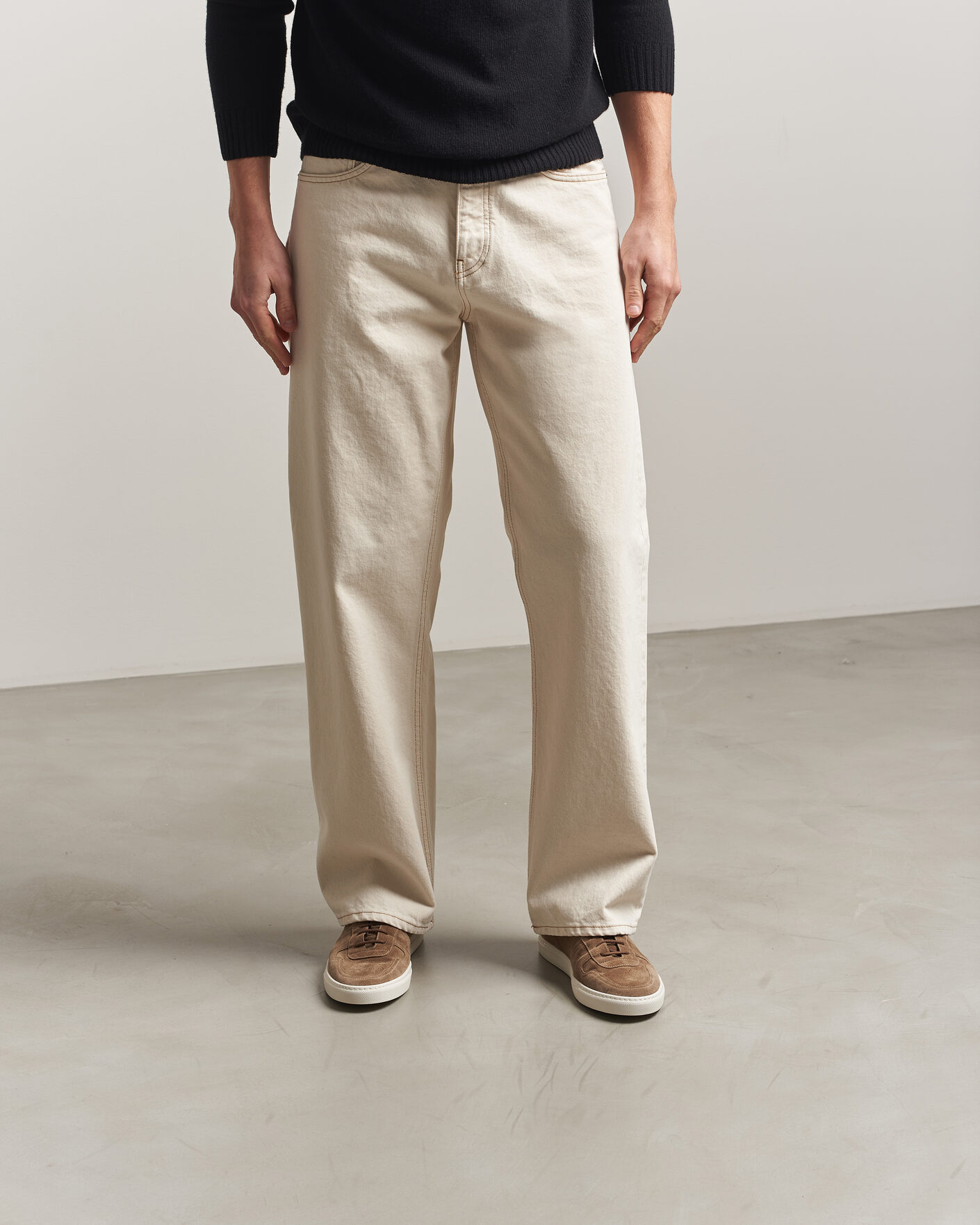 Uomini | Sneakers | Common Projects | BBall Slim Deconstructed Suede Sneaker Taupe