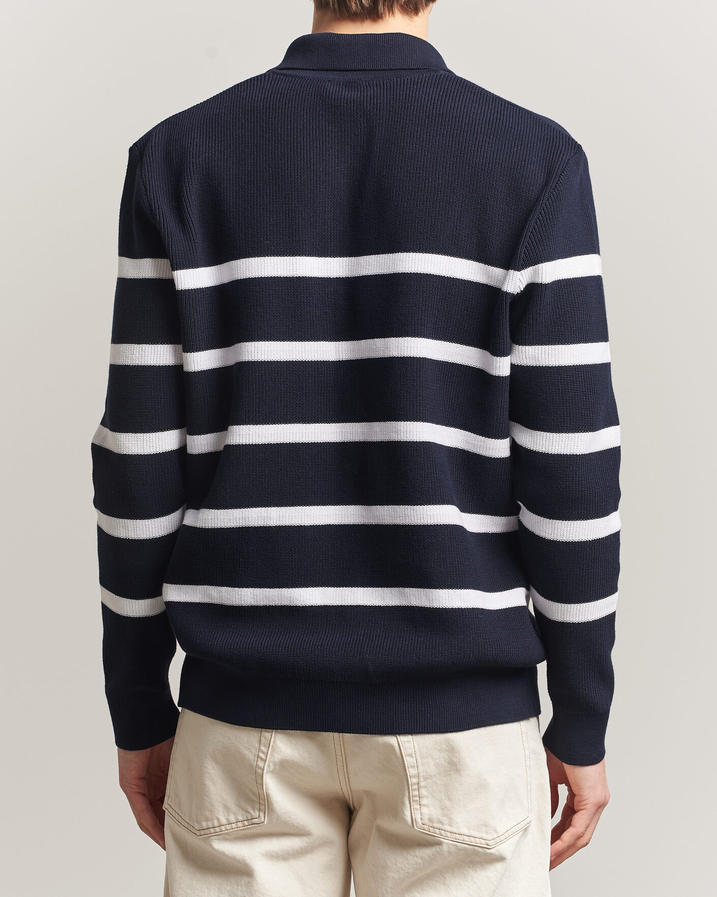 Uomini | Maglieria | Armor-lux | Heritage Knitted Polo Marine/Blanc
