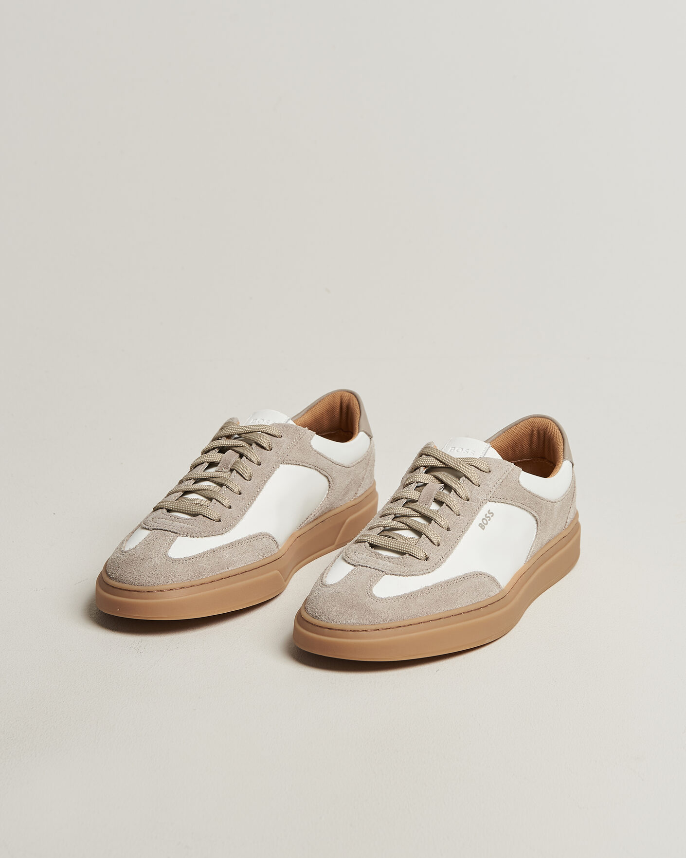 Uomini | Sneakers | BOSS BLACK | Kieran Suede/Nylon Sneaker Medium Beige