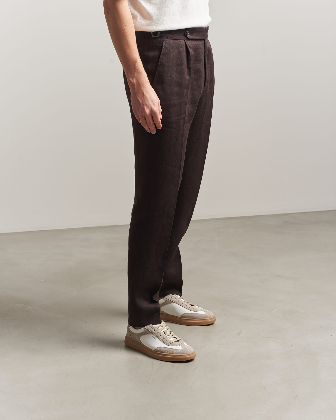 Uomini | Sneakers | BOSS BLACK | Kieran Suede/Nylon Sneaker Medium Beige