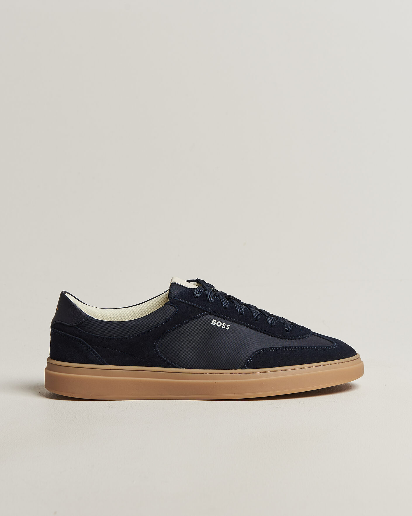 Uomini | Sneakers | BOSS BLACK | Kieran Suede/Nylon Sneaker Dark Blue