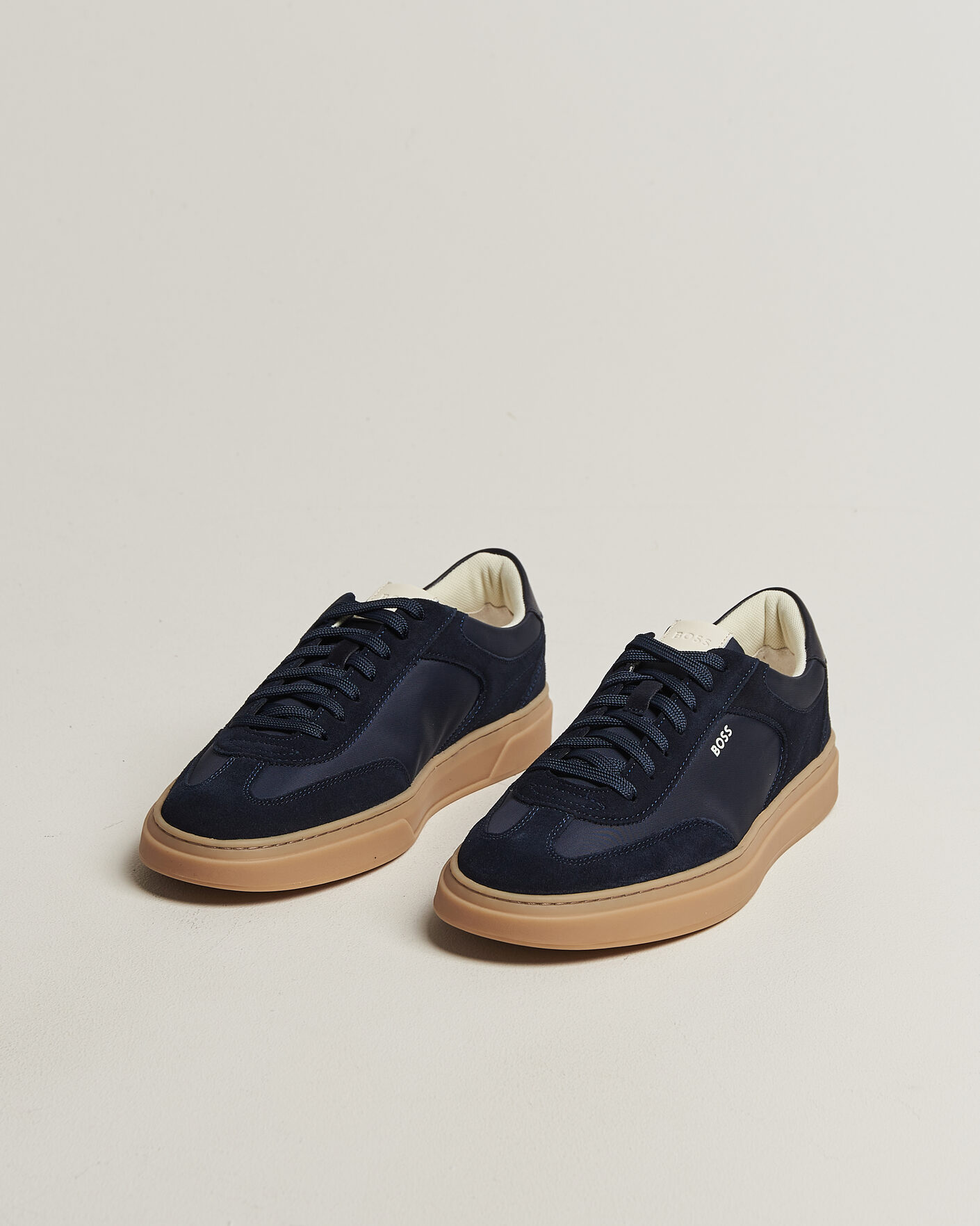 Uomini | Sneakers | BOSS BLACK | Kieran Suede/Nylon Sneaker Dark Blue