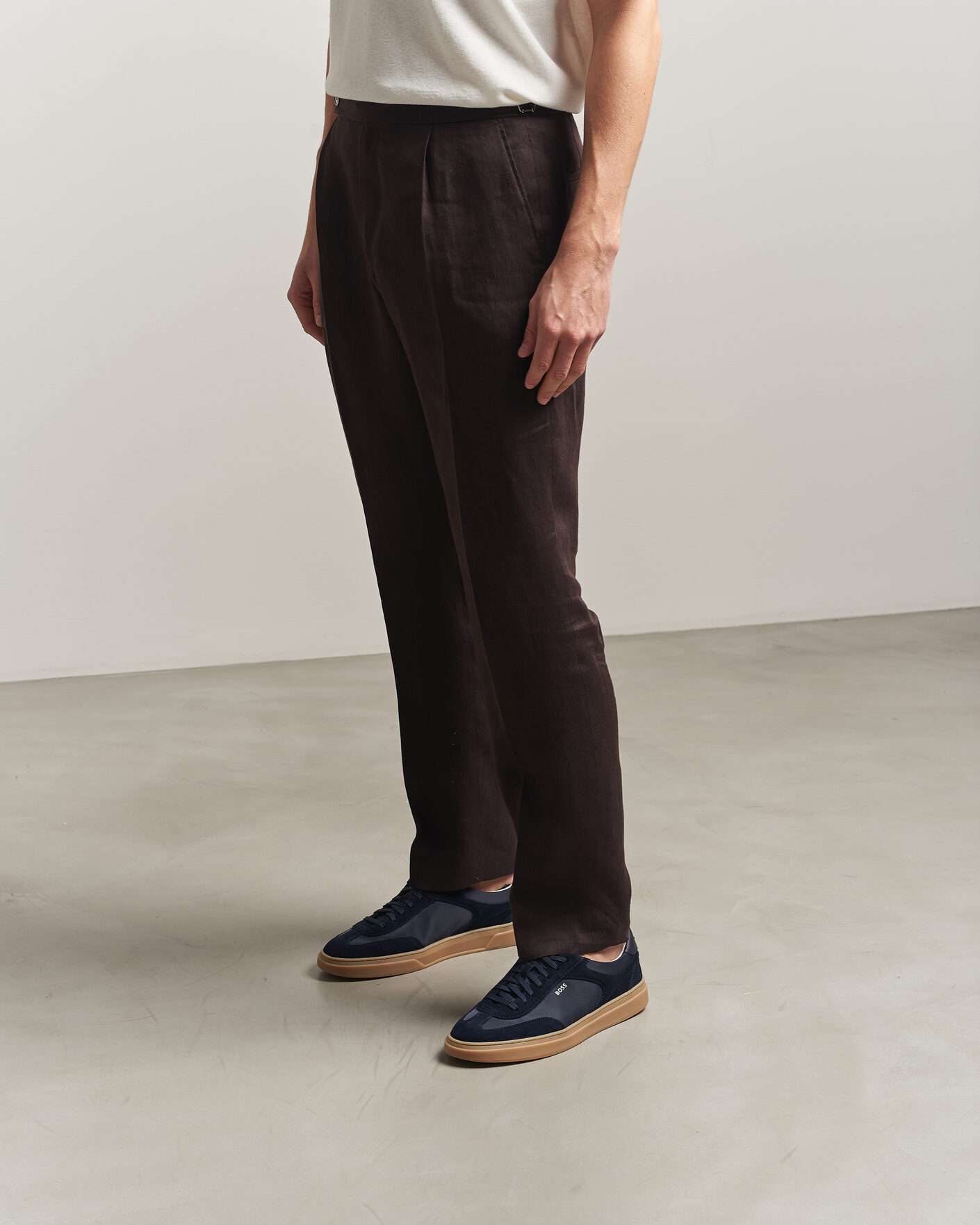 Uomini | Sneakers | BOSS BLACK | Kieran Suede/Nylon Sneaker Dark Blue